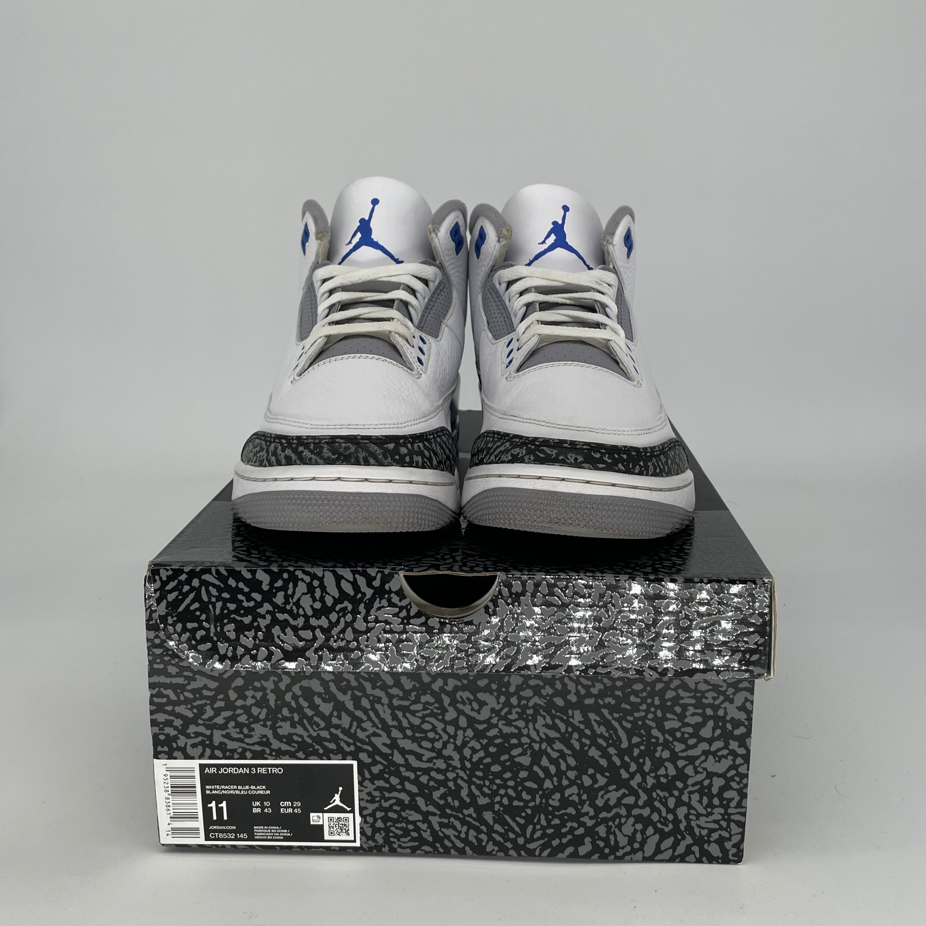 AIR JORDAN 3 RACER BLUE SIZE 11/12.5W CT8532-145