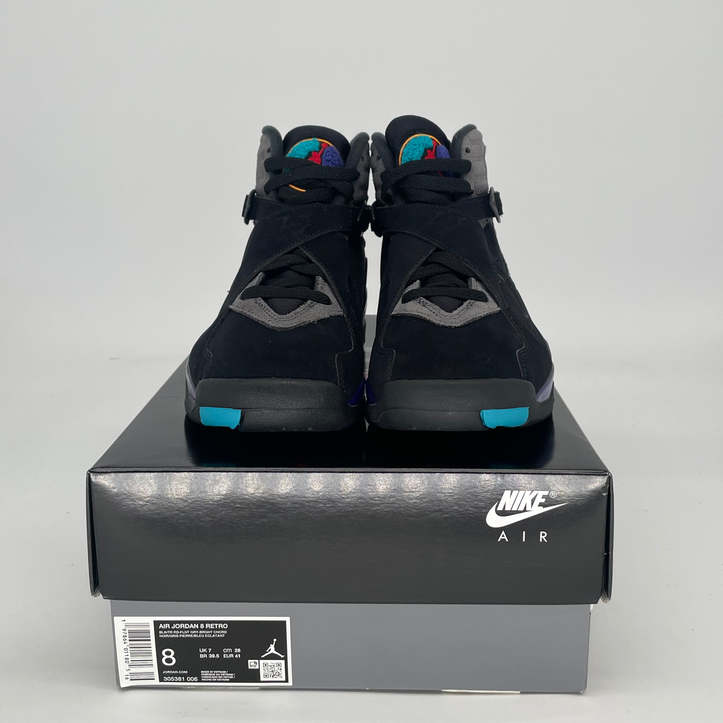 AIR JORDAN 8 AQUA 305381-006 SIZE 8/9.5W