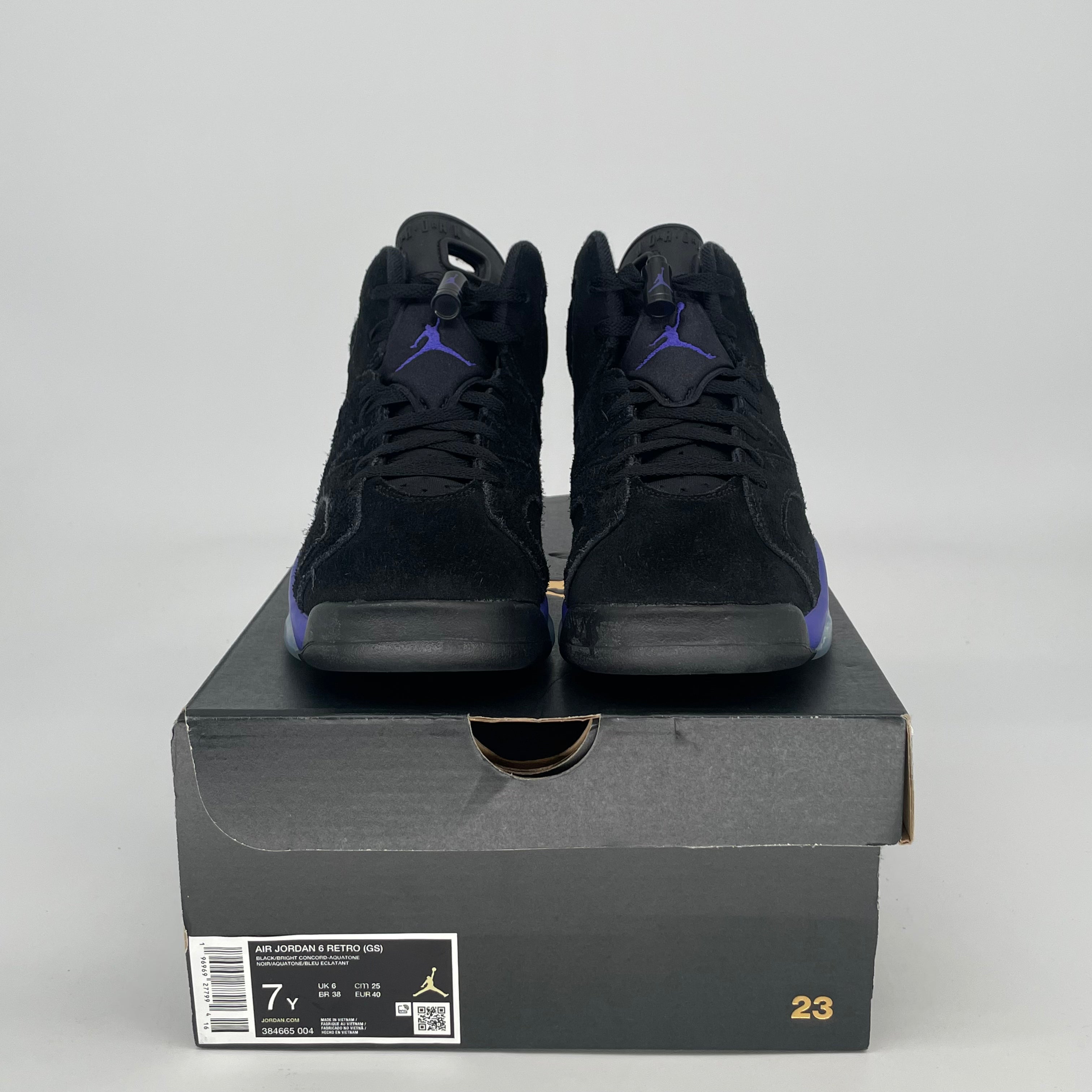 AIR JORDAN 6 AQUA 384665-004 SIZE 7/8.5W