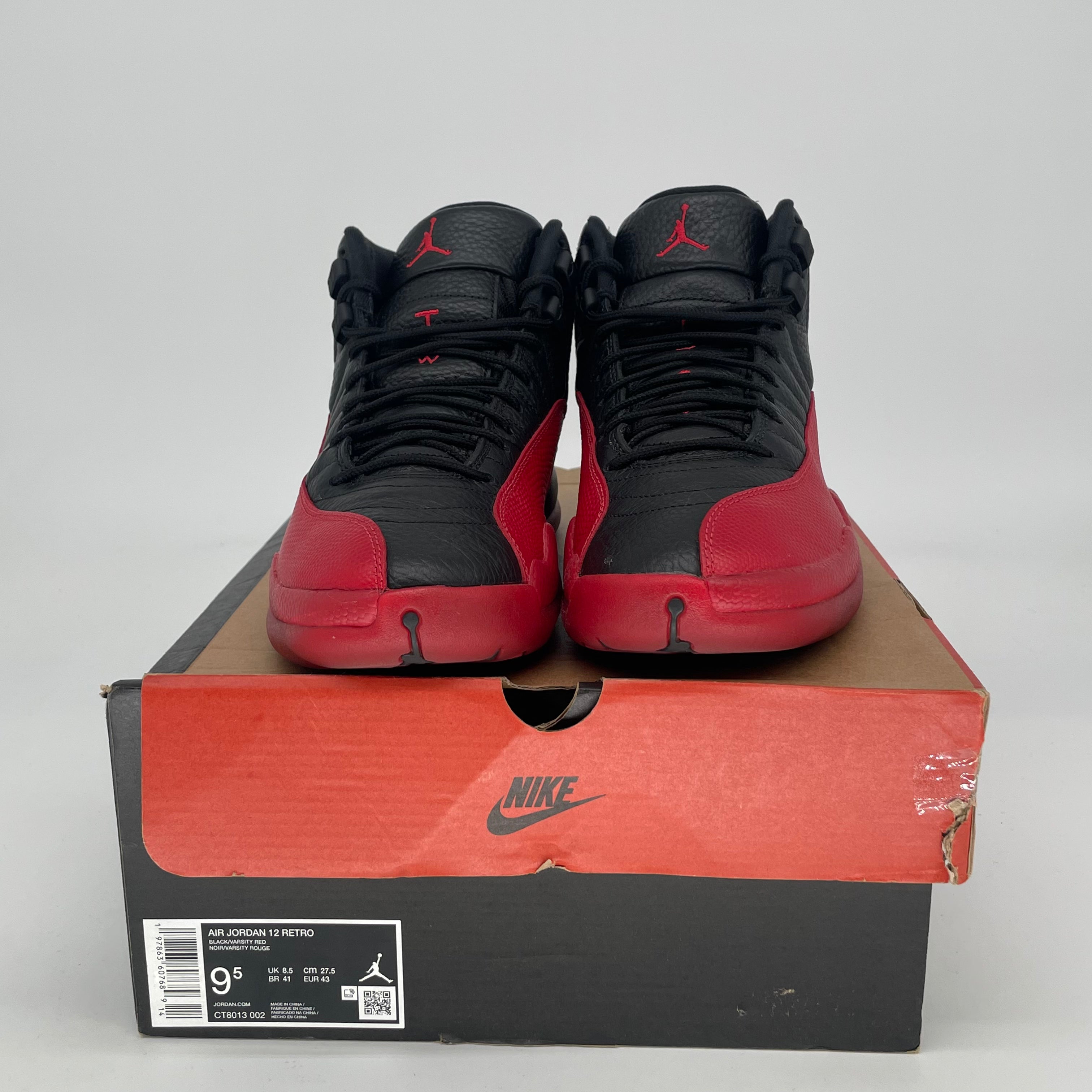 AIR JORDAN 12 FLU GAME CT8013-002 SIZE 9.5/11W
