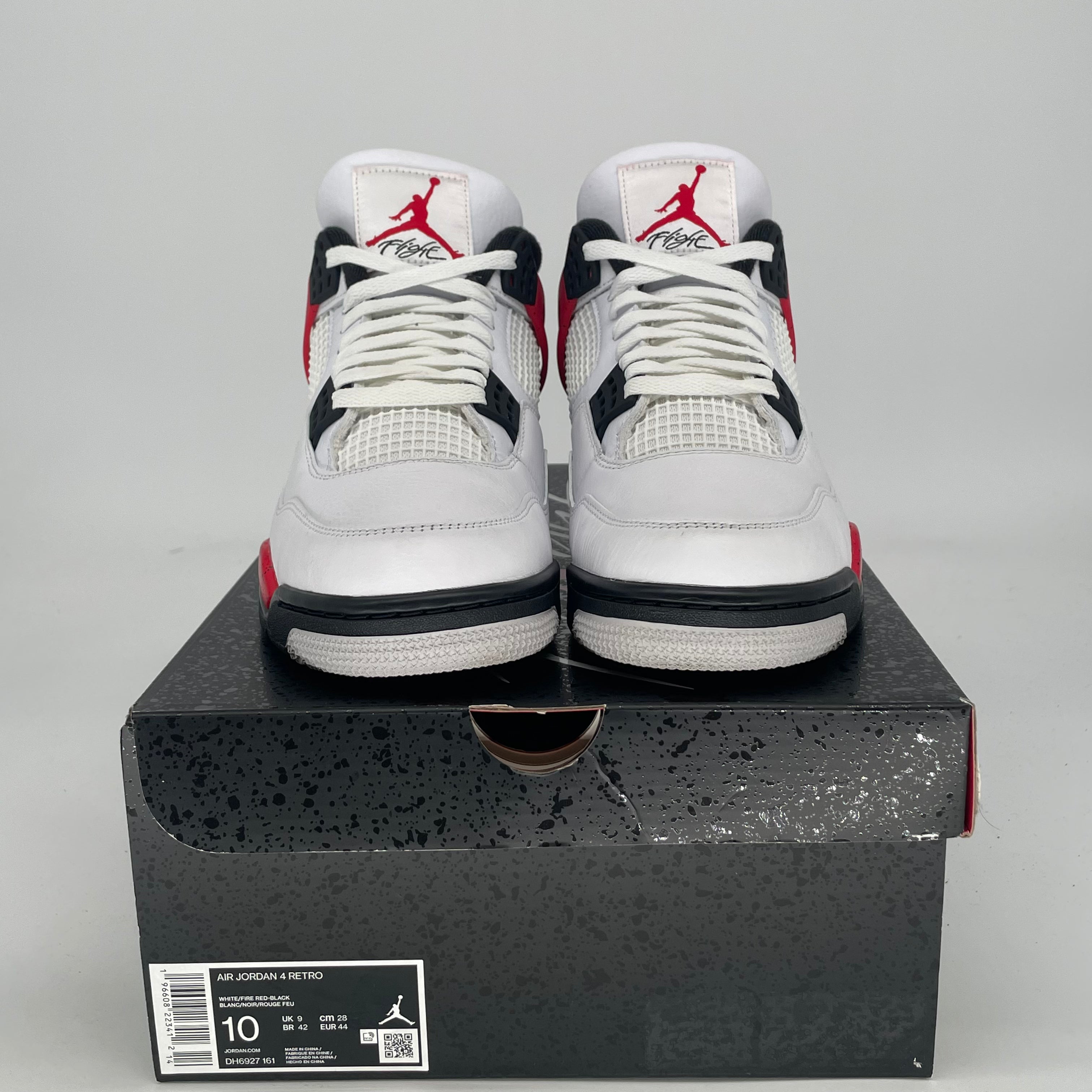 AIR JORDAN 4 RED CEMENT DH6927-161 SIZE 11/12.5W