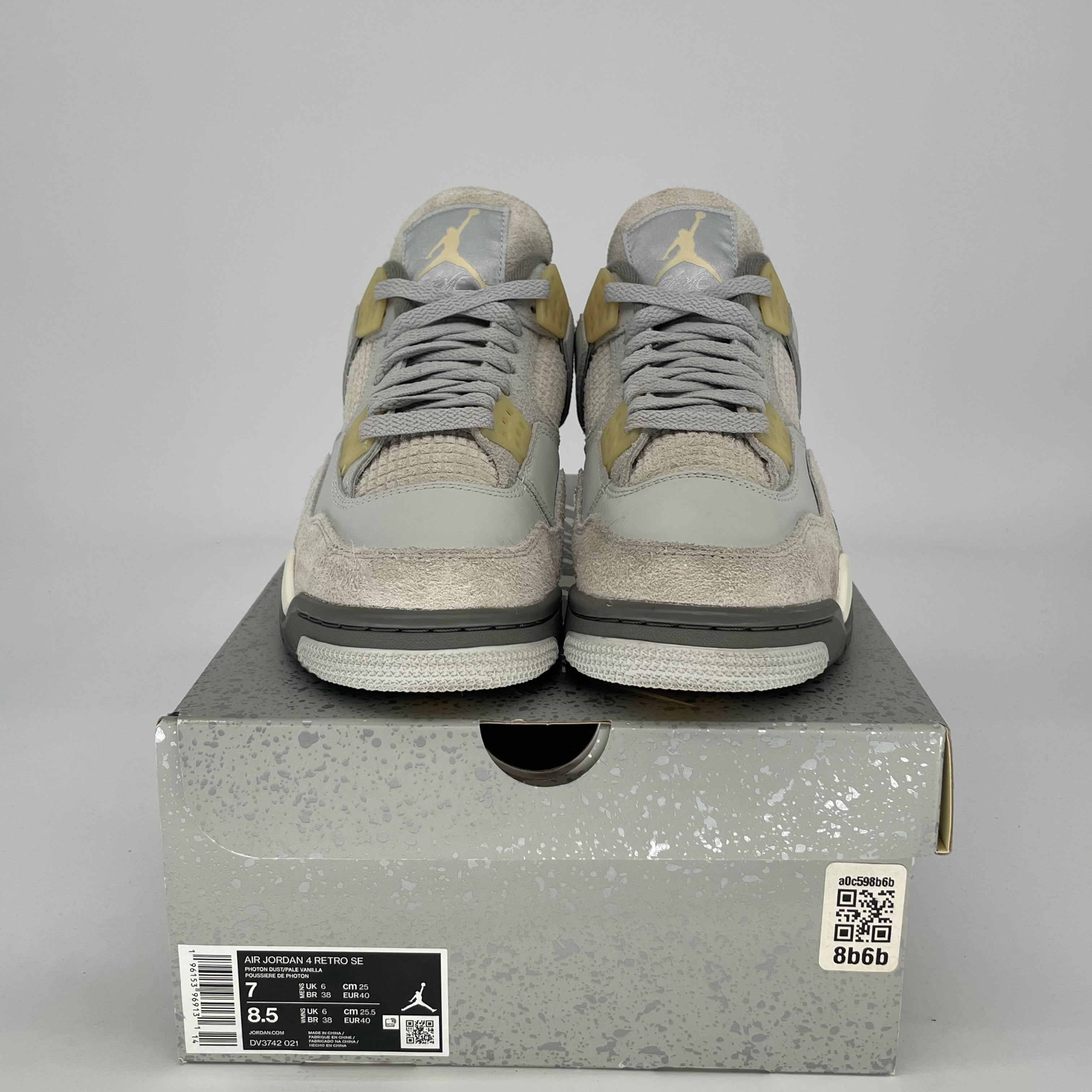 AIR JORDAN 4 CRAFT PHOTON DUST DV2262-021 SIZE 7/8.5W