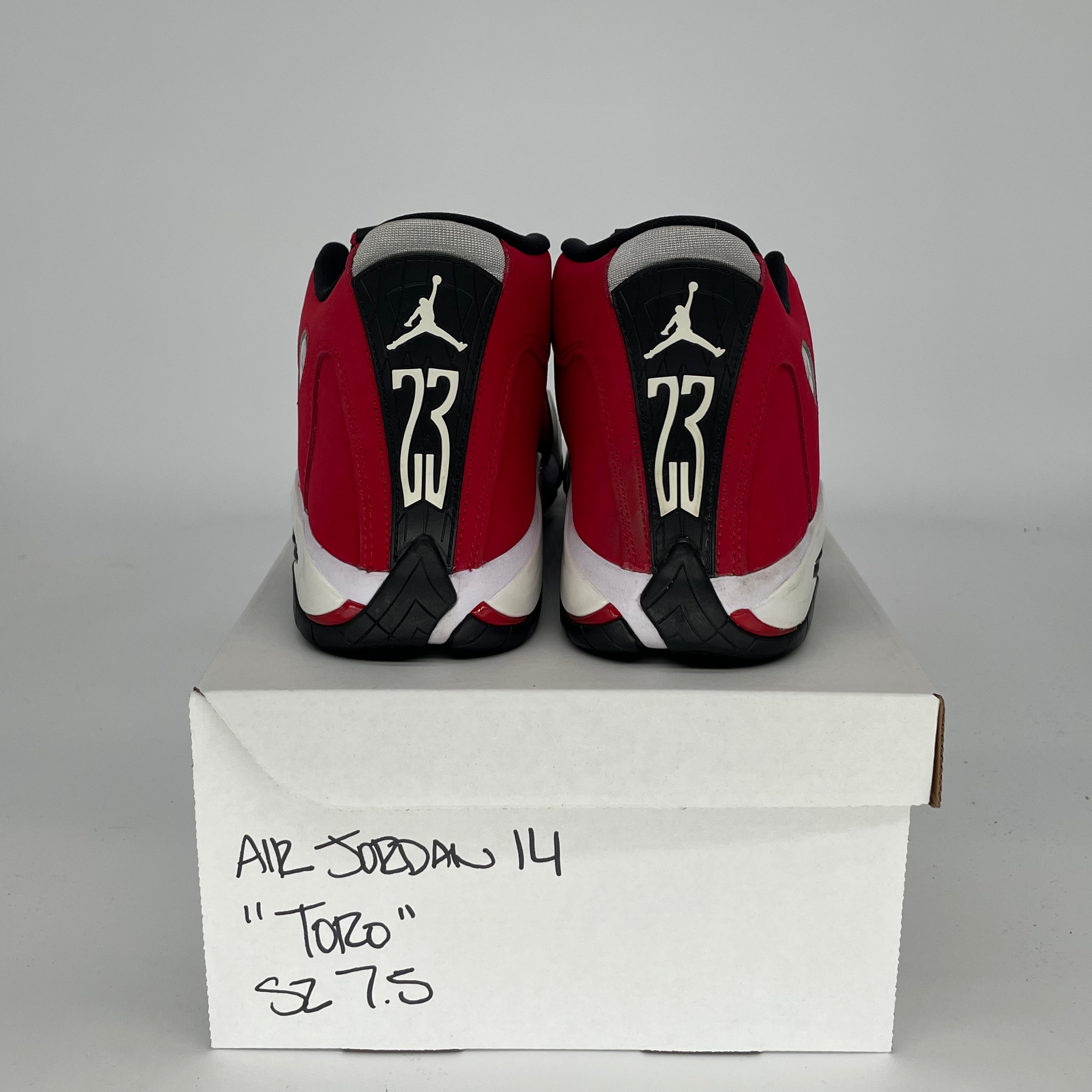 AIR JORDAN 14 TORO SIZE 7.5/9W 487471-006