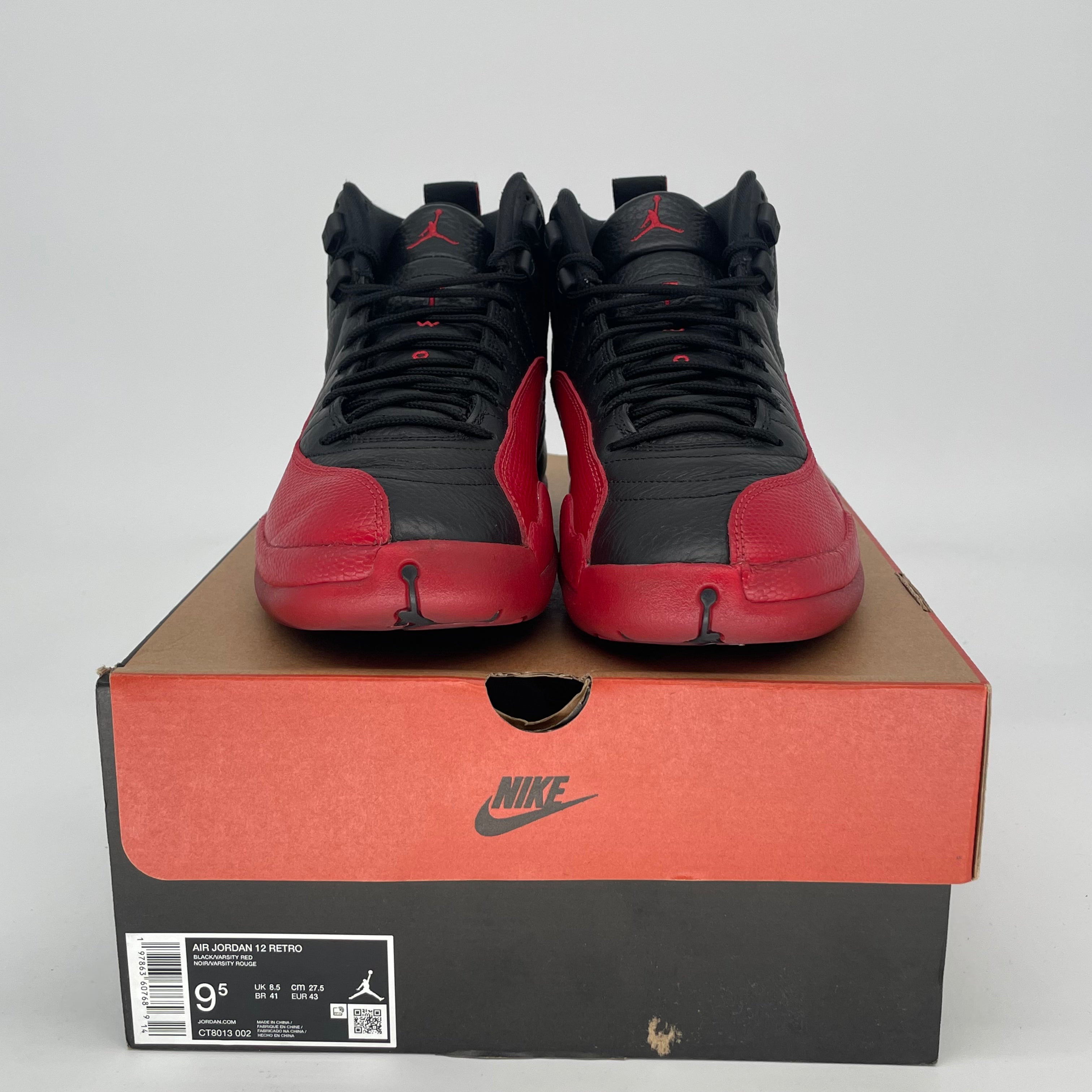 AIR JORDAN 12 FLU GAME CT8013-002 SIZE 9.5/11W