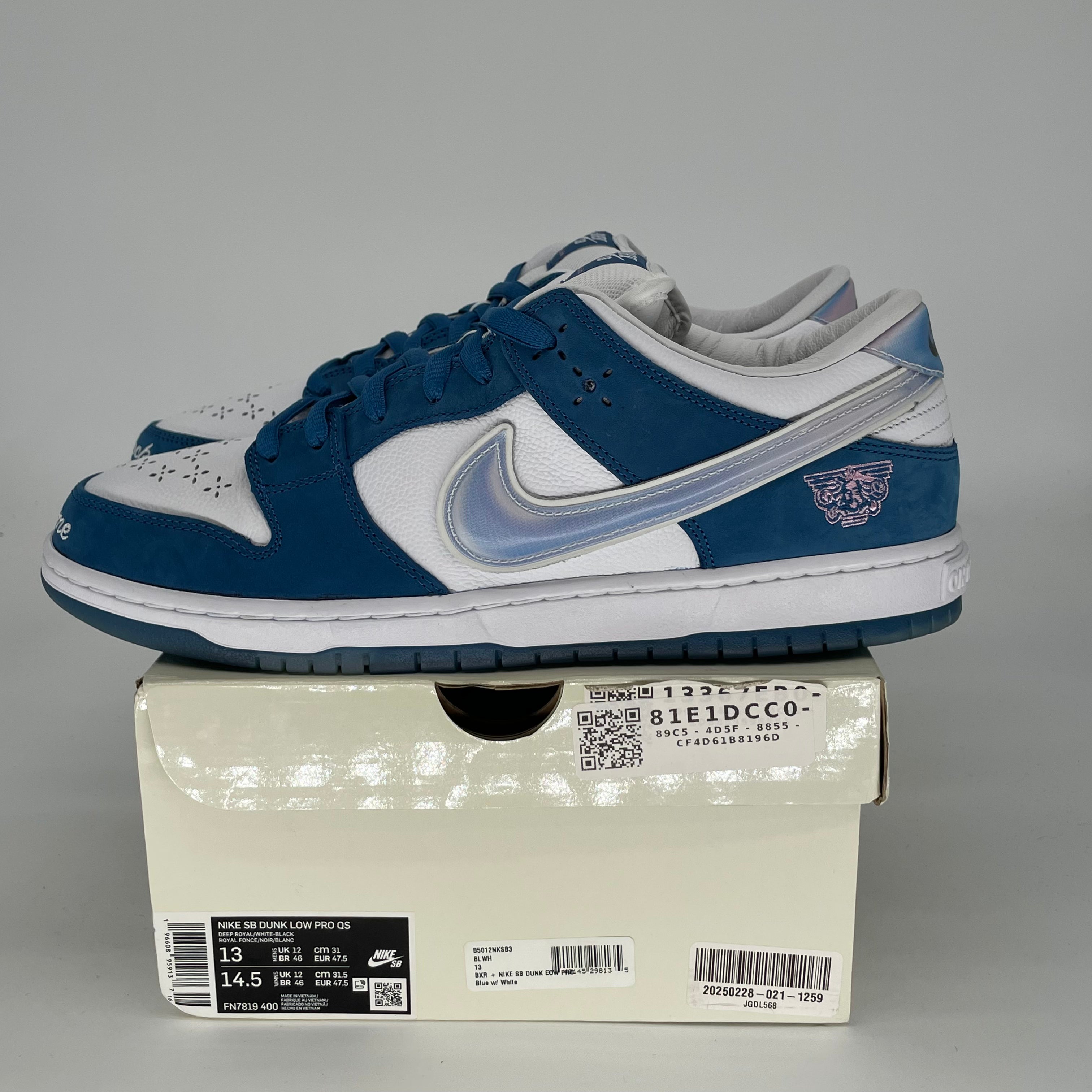 NIKE SB DUNK LOW BORN X RAISED ONE BLOCK AT A TIME SIZE 13 FN7819-400