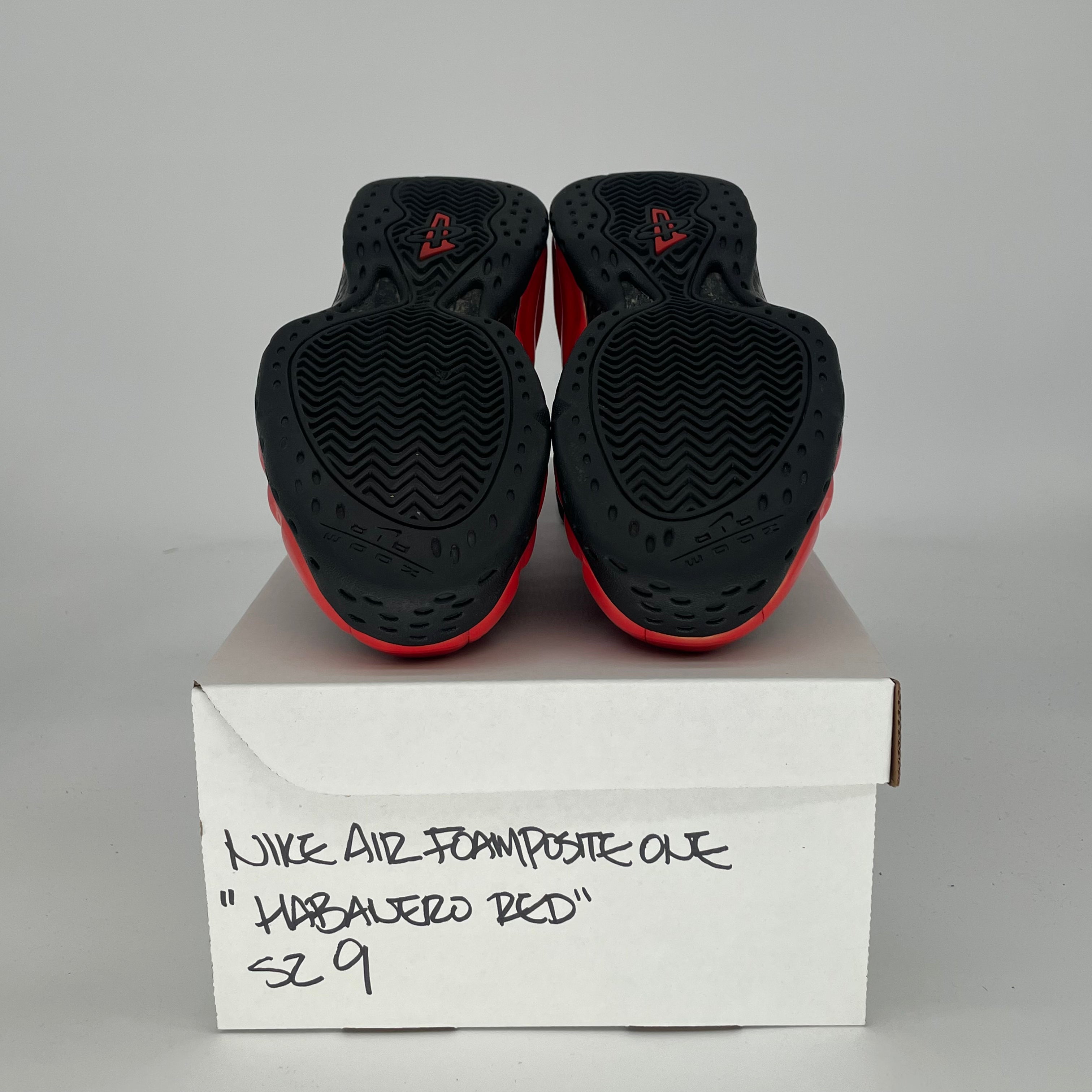 NIKE AIR FOAMPOSITE ONE HABANERO RED 314996-603 SIZE 9/10.5W