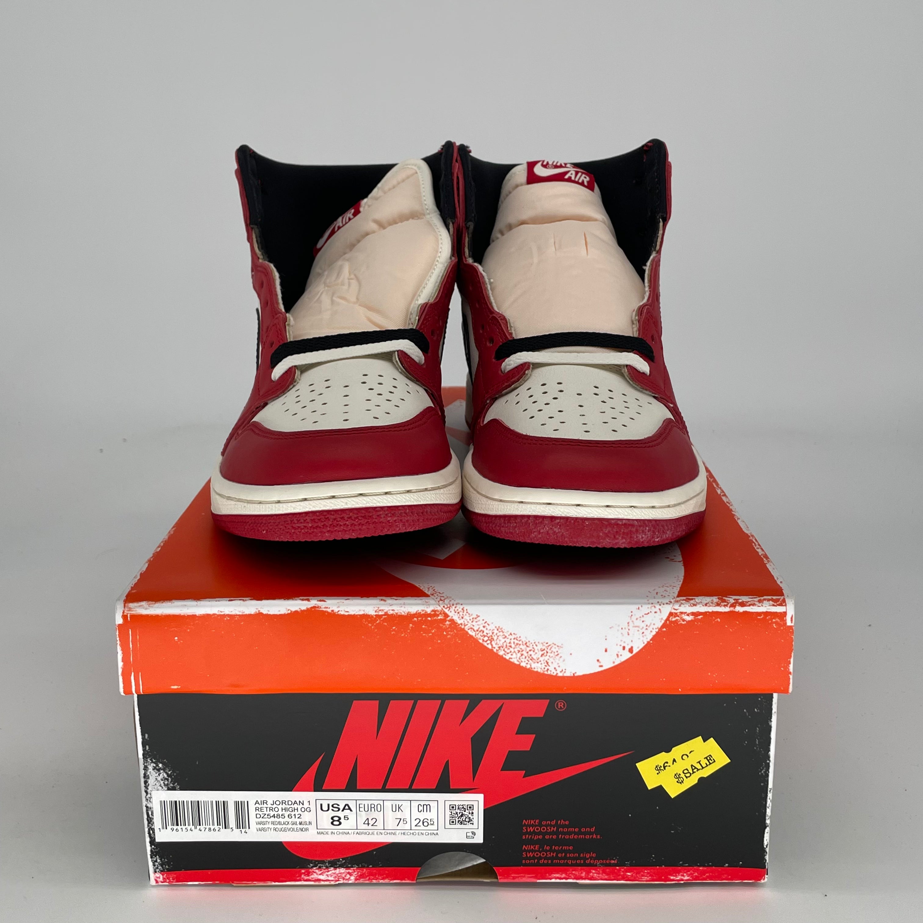 AIR JORDAN 1 CHICAGO LOST AND FOUND SIZE 8.5/10W DZ5485-612