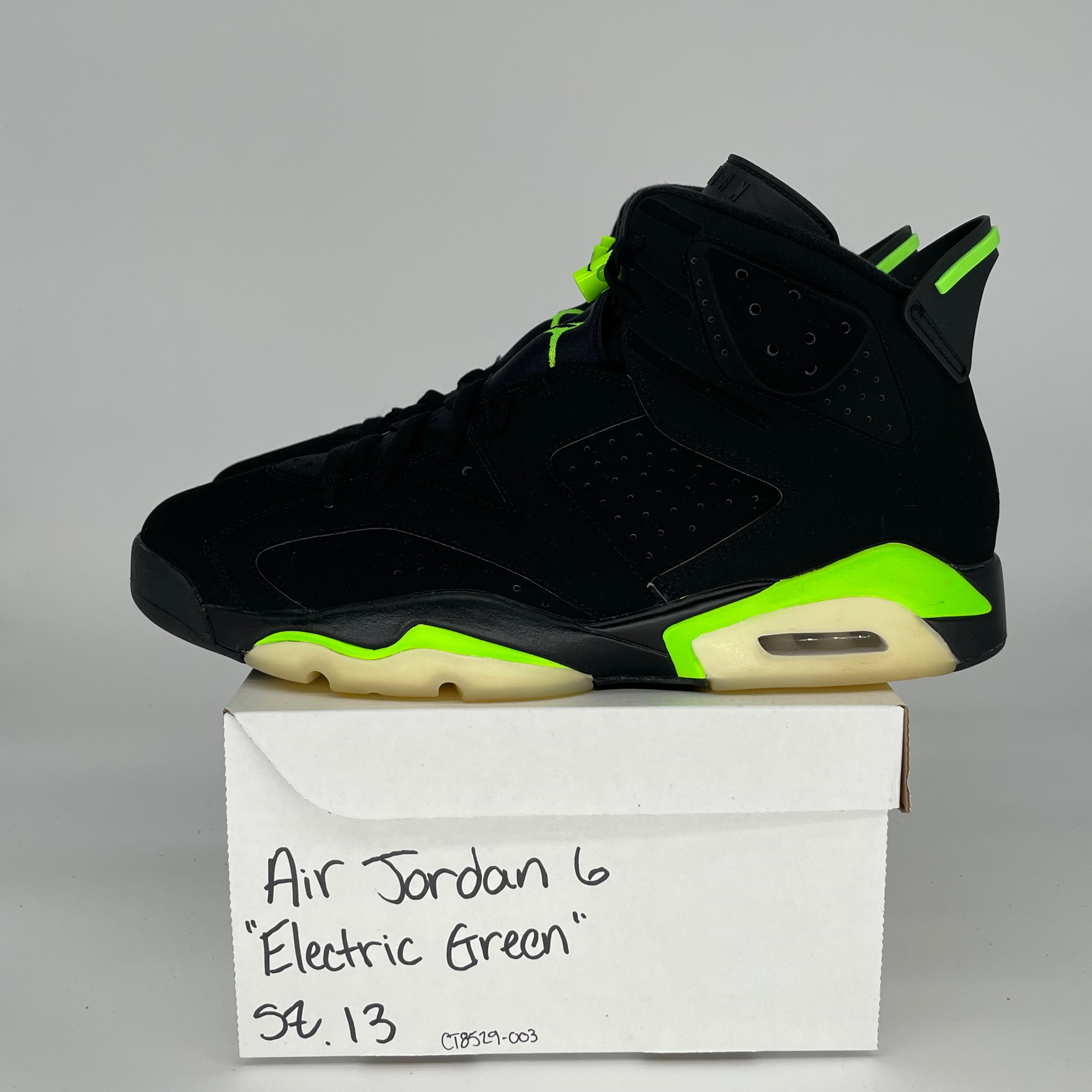 AIR JORDAN 6 ELECTRIC GREEN SIZE 13 CT8529-003