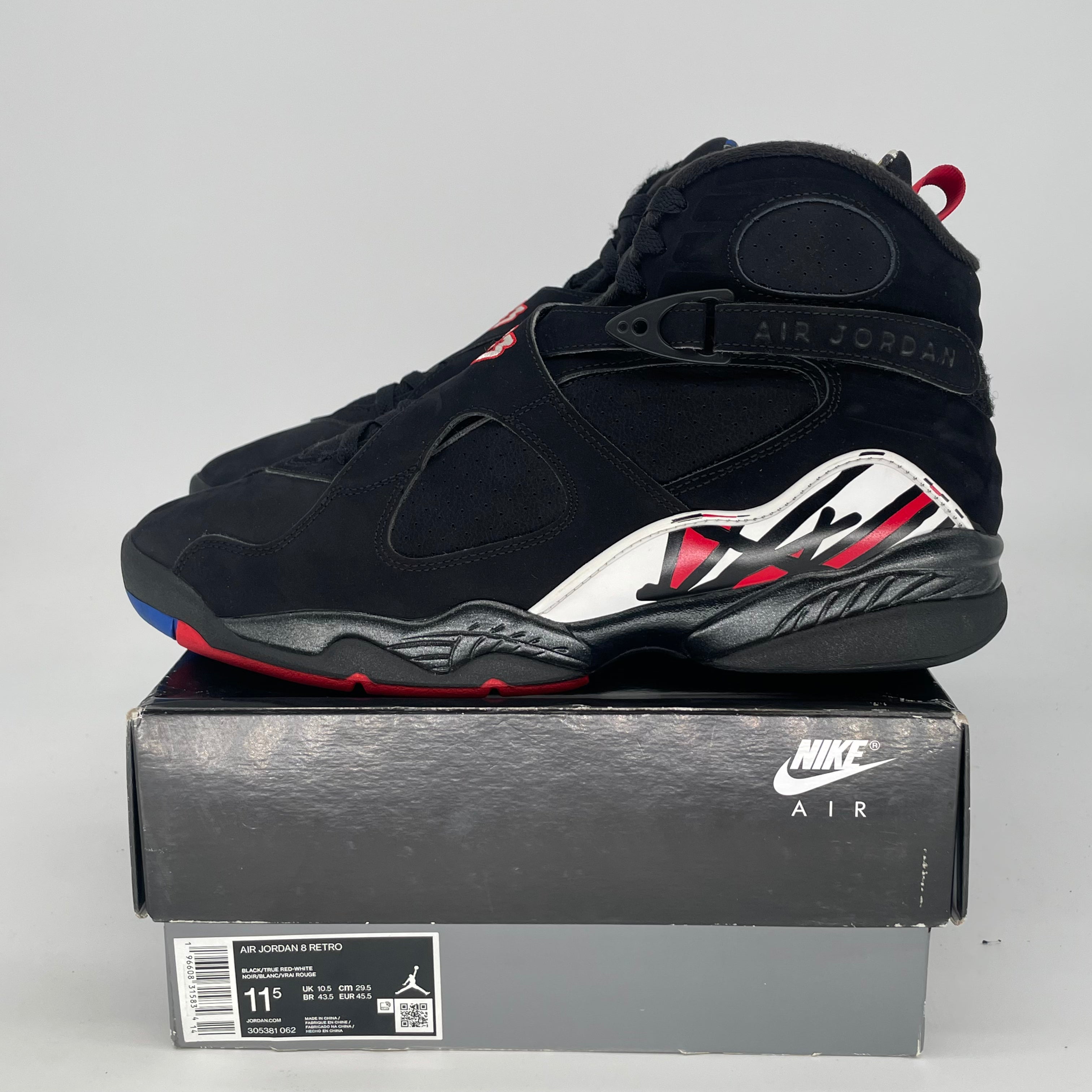 AIR JORDAN 8 PLAYOFFS 305381-062 SIZE 11.5/13W