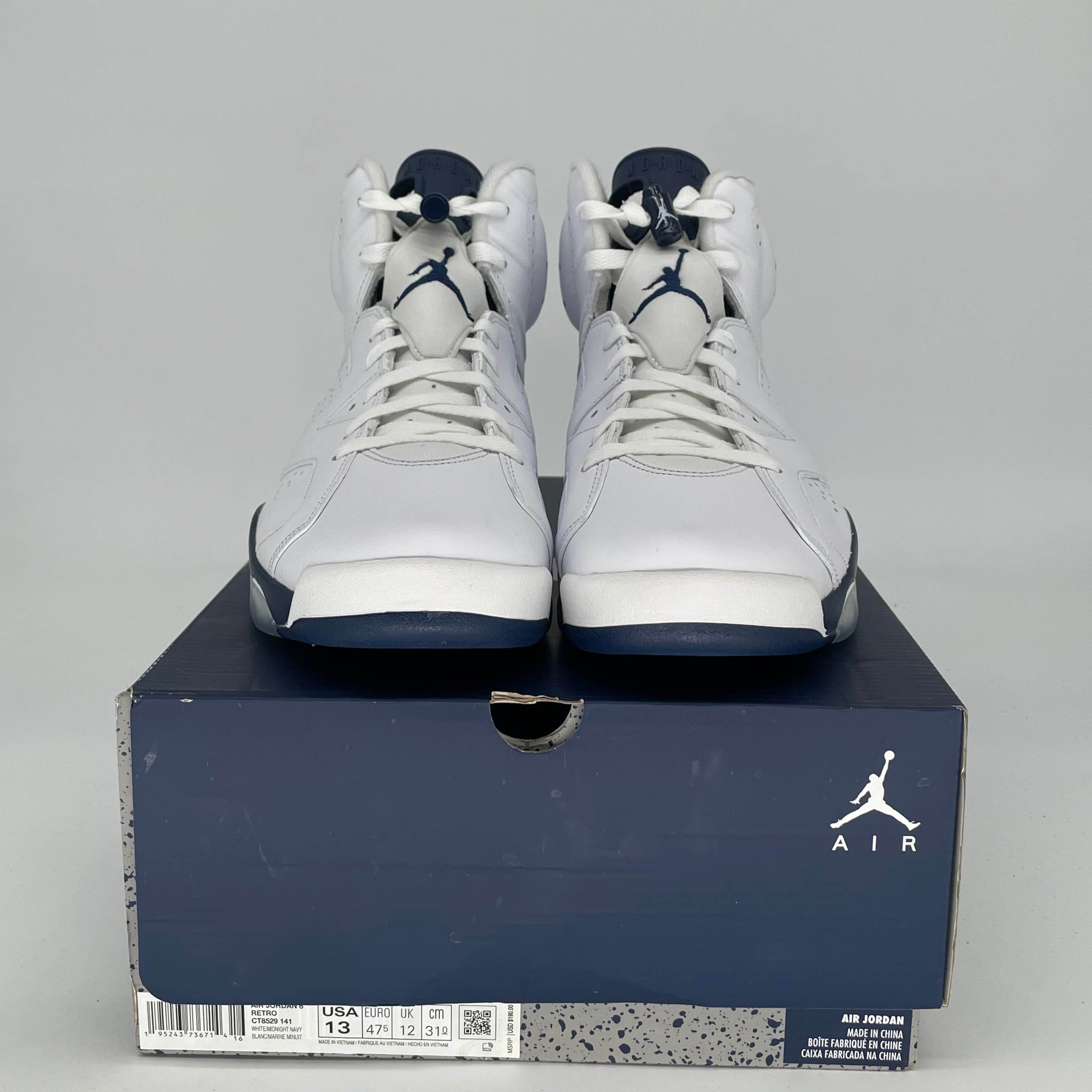 AIR JORDAN 6 MIDNIGHT NAVY SIZE 13 CT8529-141