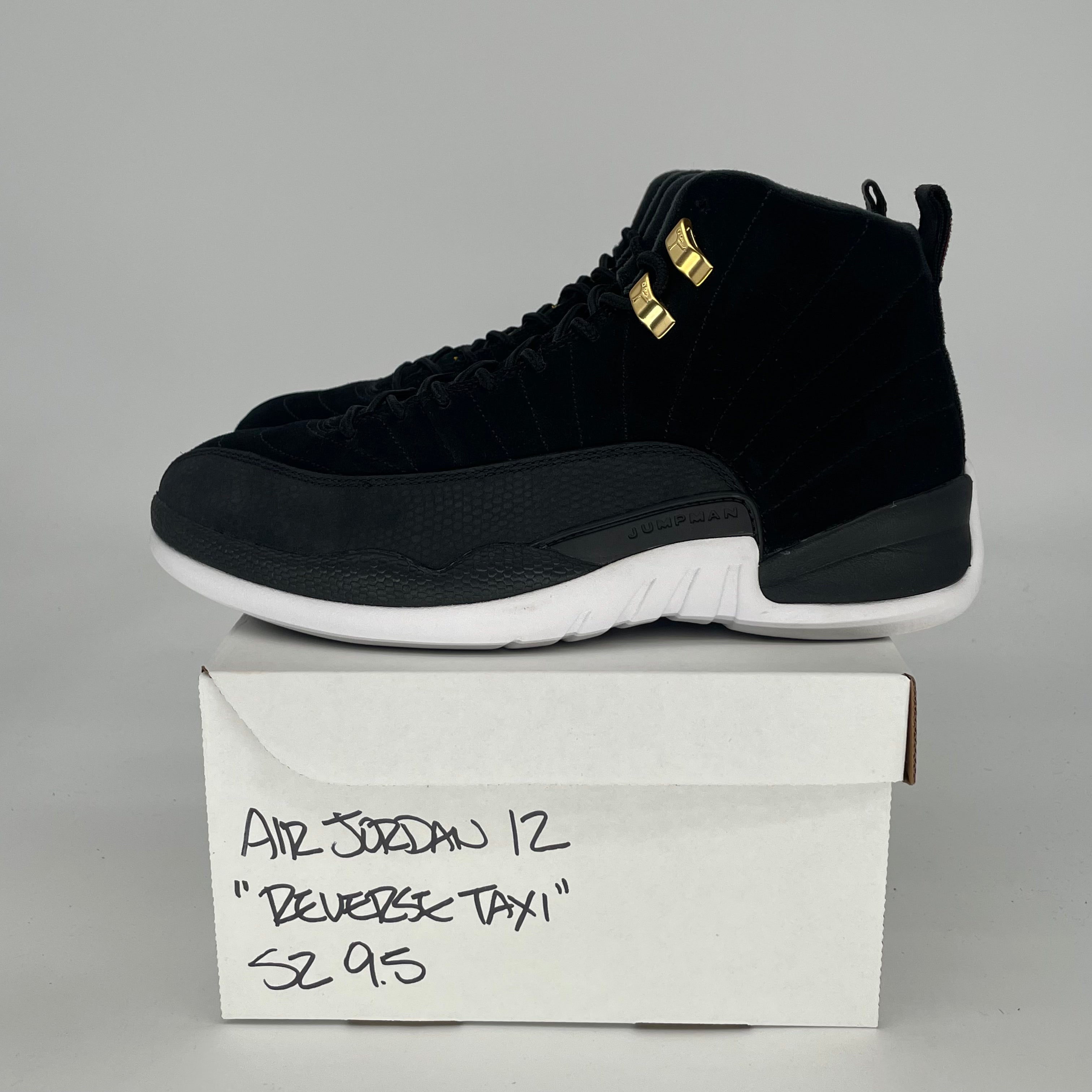 AIR JORDAN 12 REVERSE TAXI 130690-017 SIZE 9.5/11W