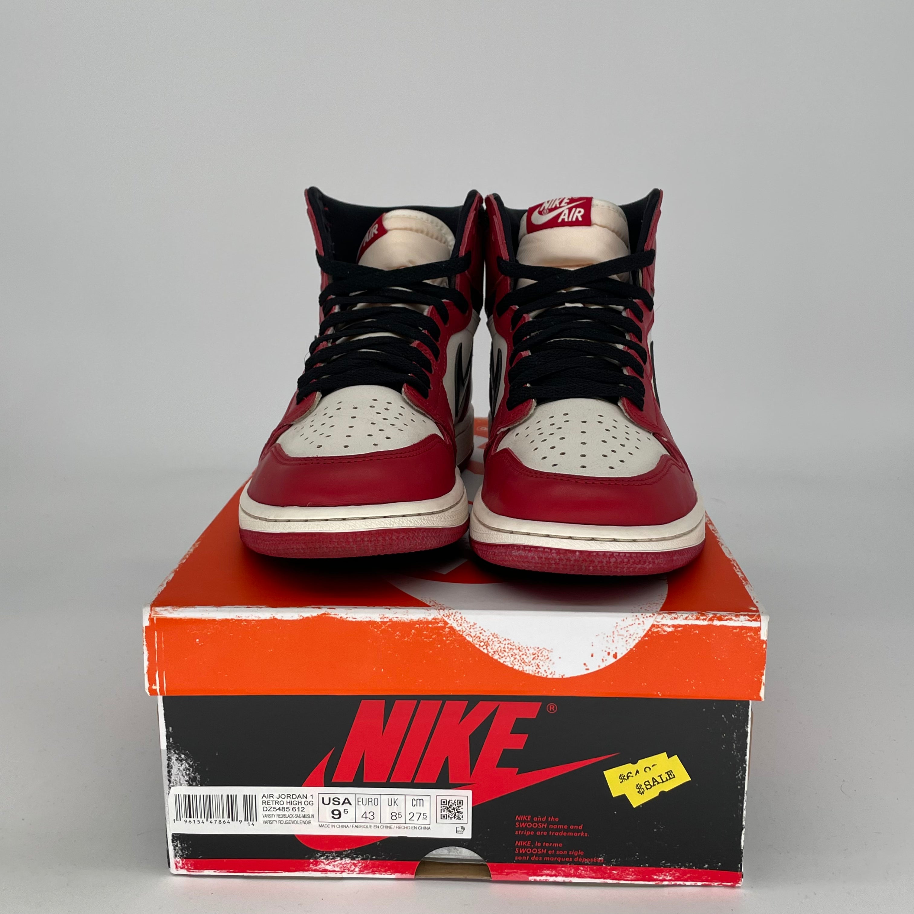 AIR JORDAN 1 CHICAGO LOST AND FOUND SIZE 9.5/11W DZ5485-612