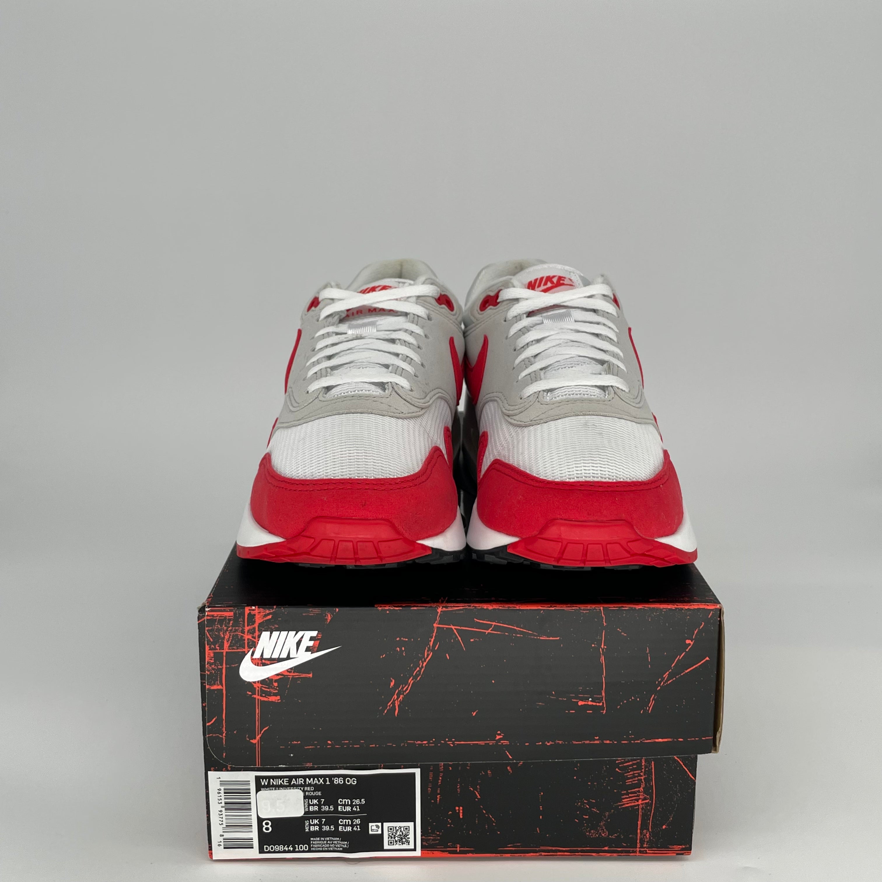 NIKE AIR MAX 1 BIG BUBBLE SPORT RED W SIZE 8/9.5W DO9844-100