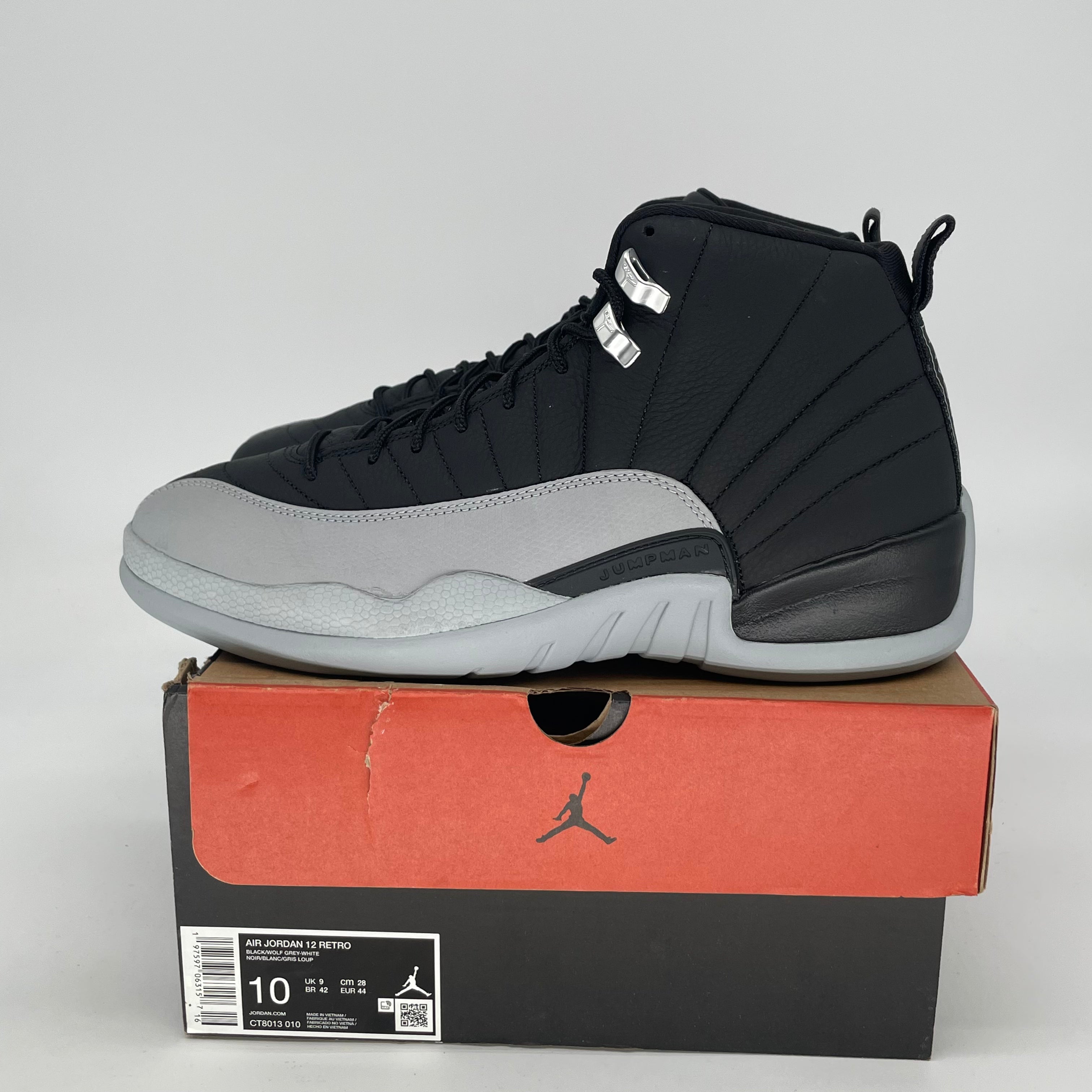 AIR JORDAN 12 BARONS CT8013-010 SIZE 10/11.5W