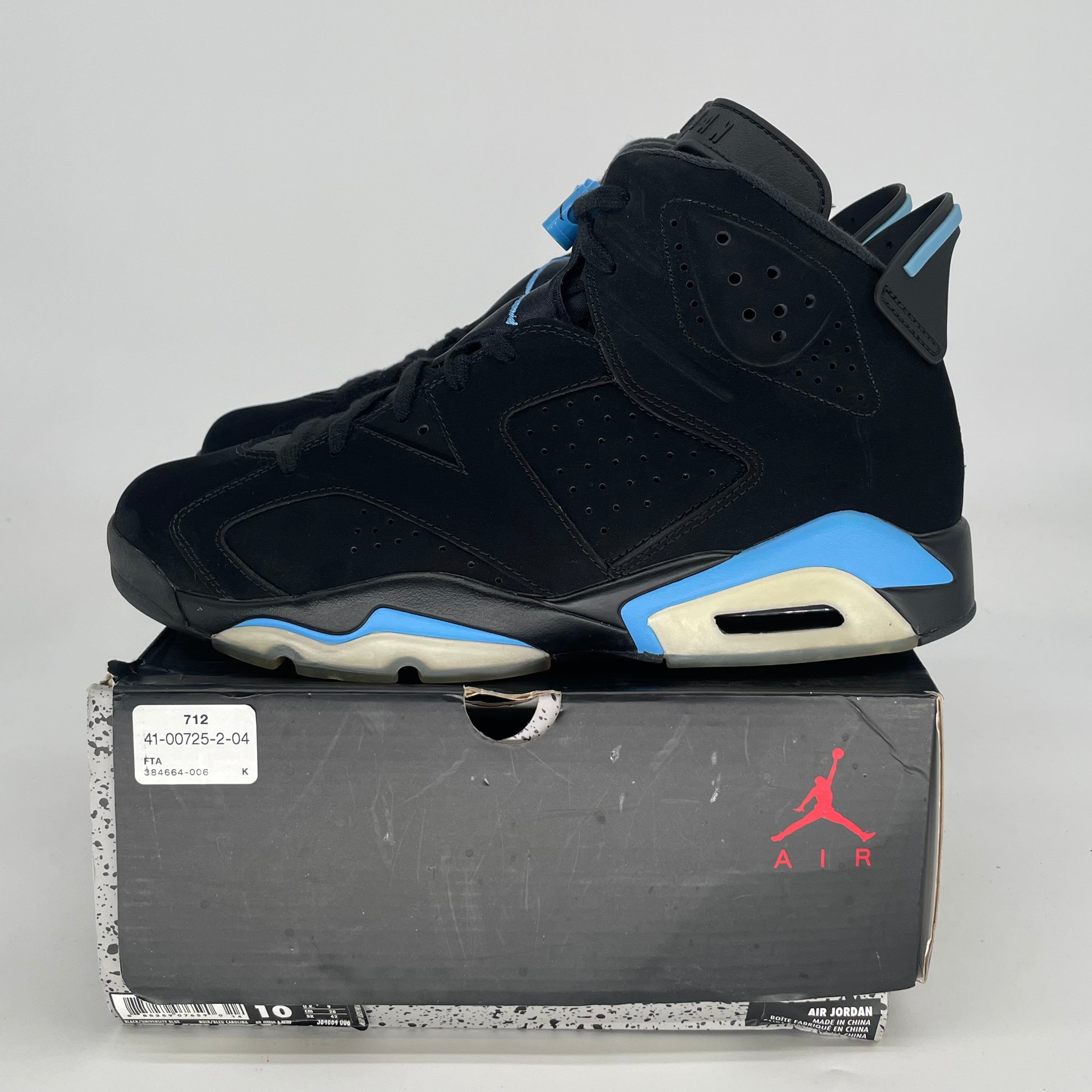 AIR JORDAN 6 UNC SIZE 10/11.5W 384664-006