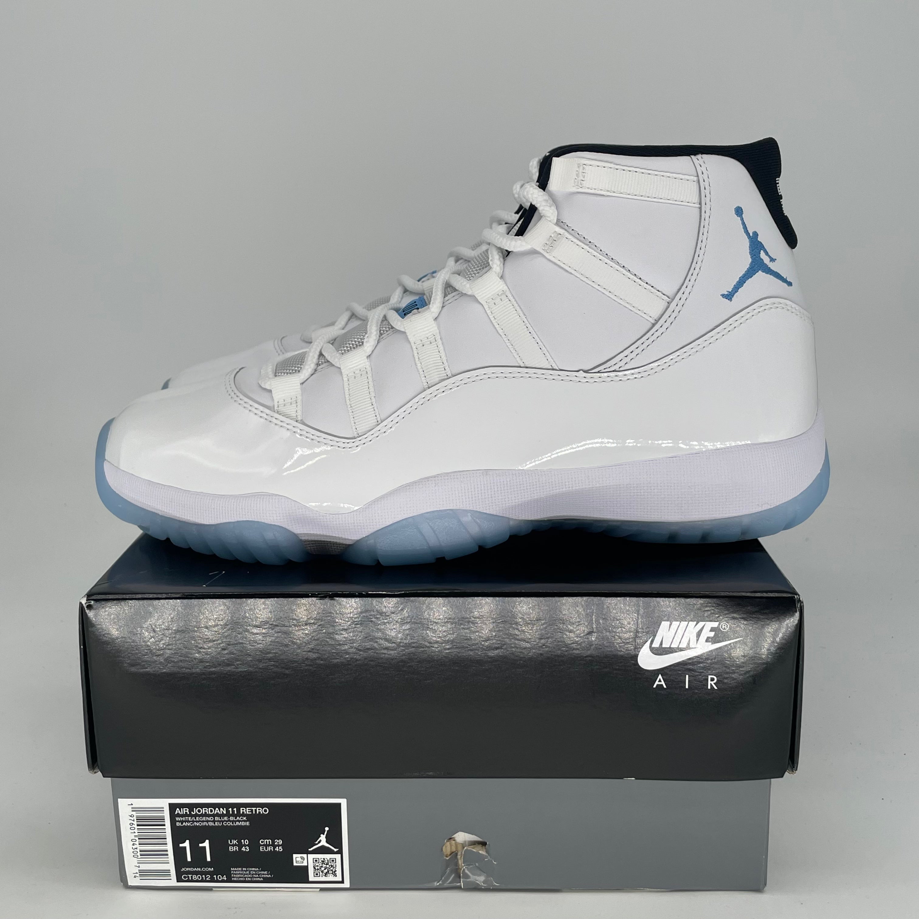 AIR JORDAN 11 LEGEND BLUE CT8012-104 SIZE 11/12.5W