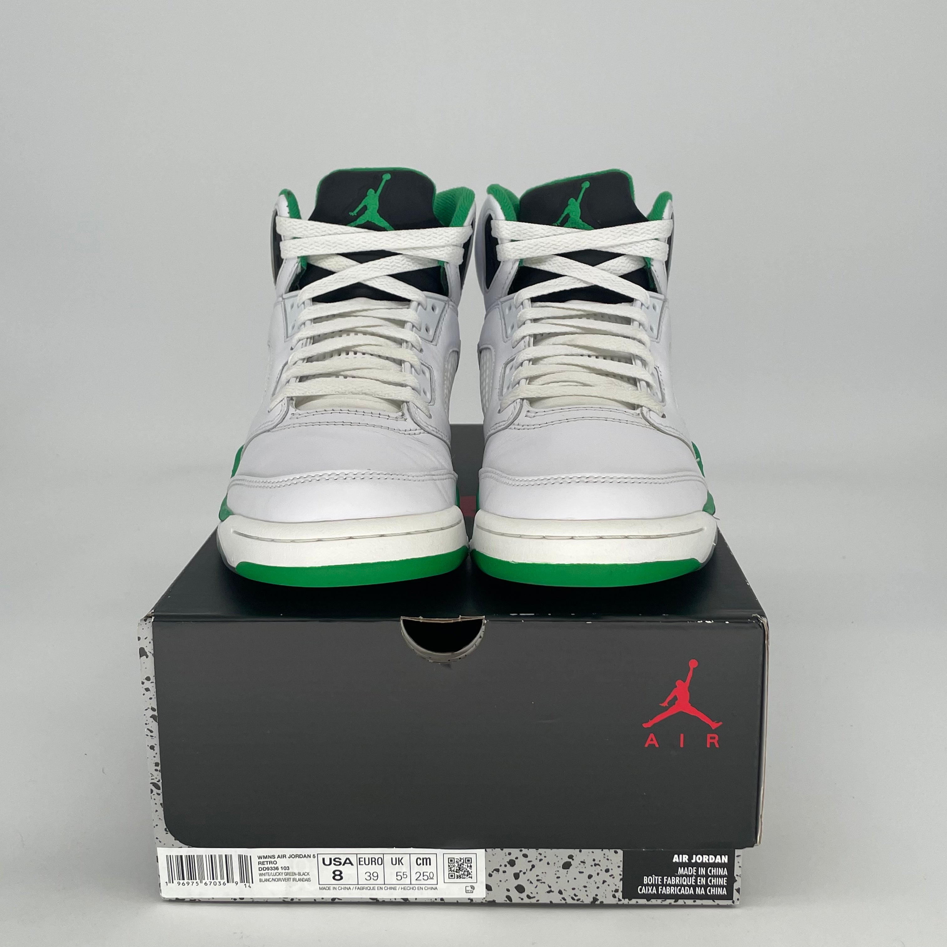 AIR JORDAN 5 LUCKY GREEN W DD9336-103 SIZE 6.5/8W