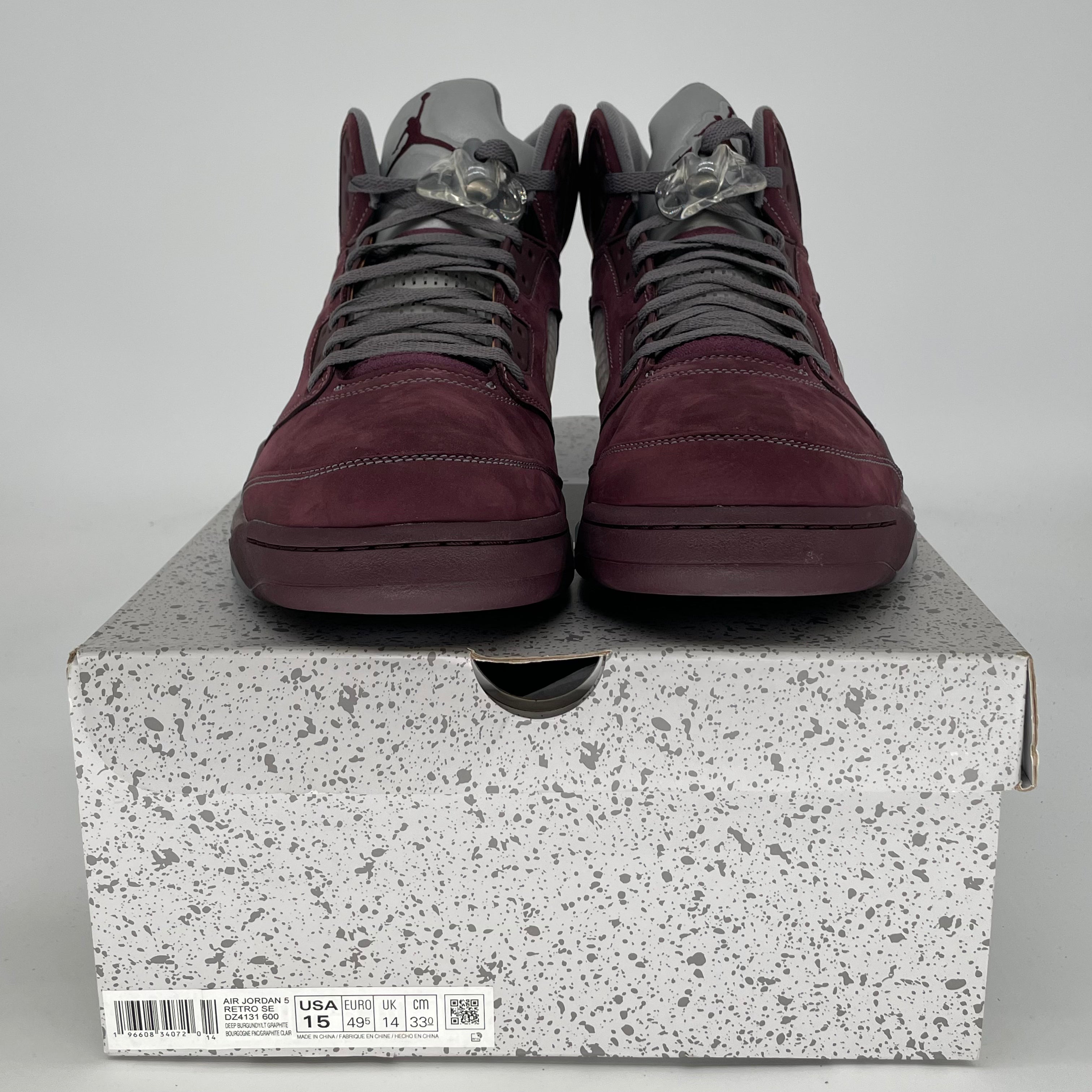 AIR JORDAN 5 BURGUNDY SIZE 15/16.5W DZ4131-600