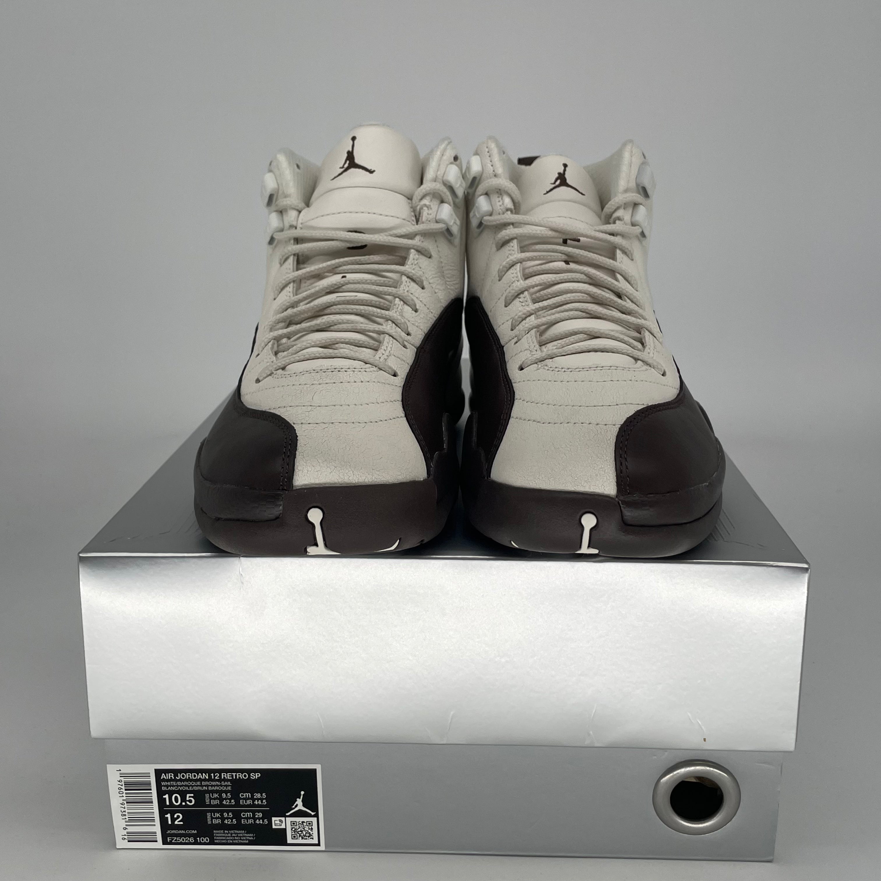 AIR JORDAN 12 SOLEFLY CAFECITO FZ5026-100 SIZE 10.5/12W