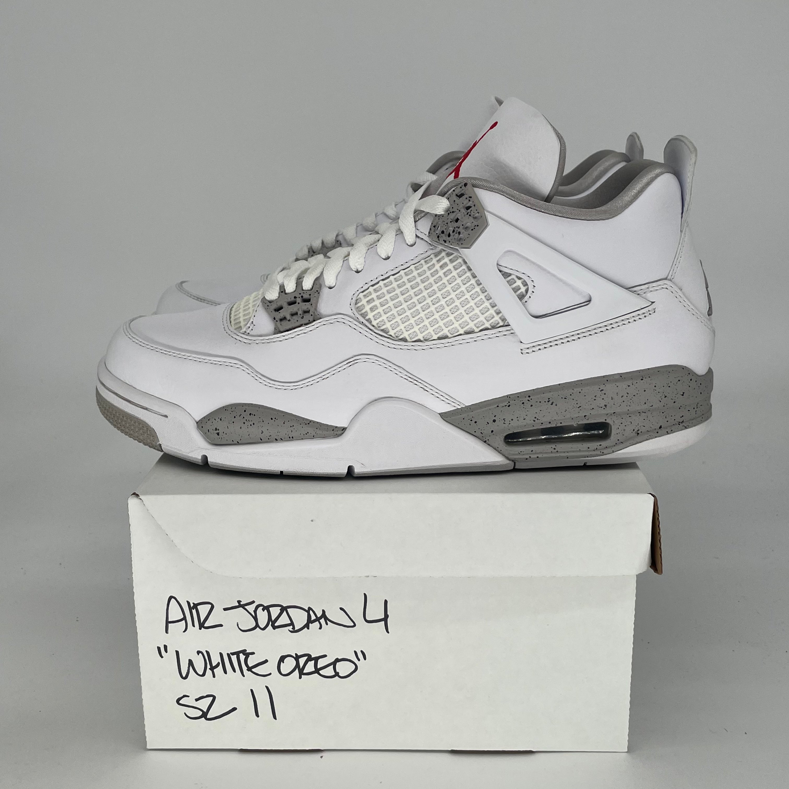 AIR JORDAN 4 WHITE OREO CT8527-100 SIZE 11/12.5W