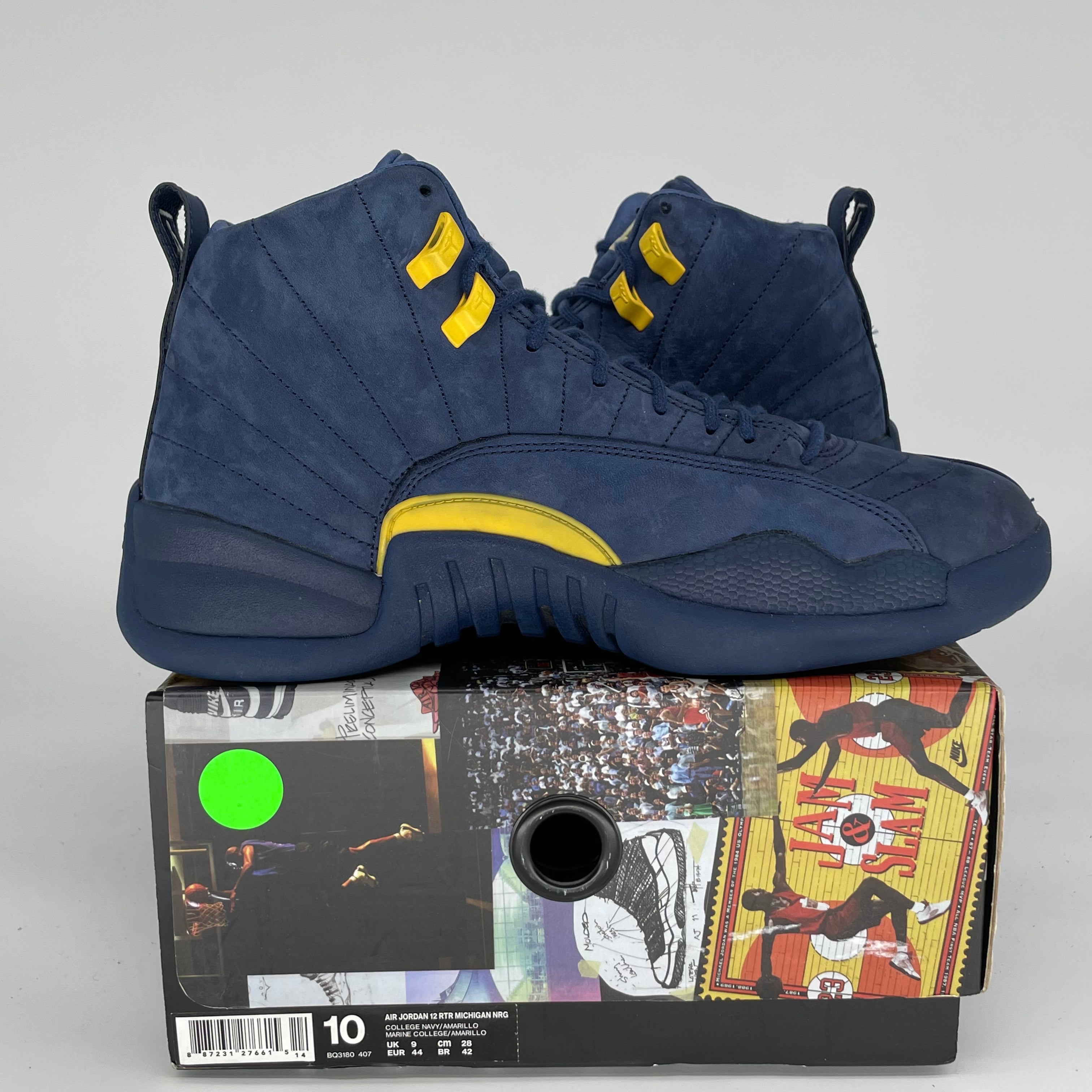 AIR JORDAN 12 MICHIGAN SIZE 10 BQ3180-407