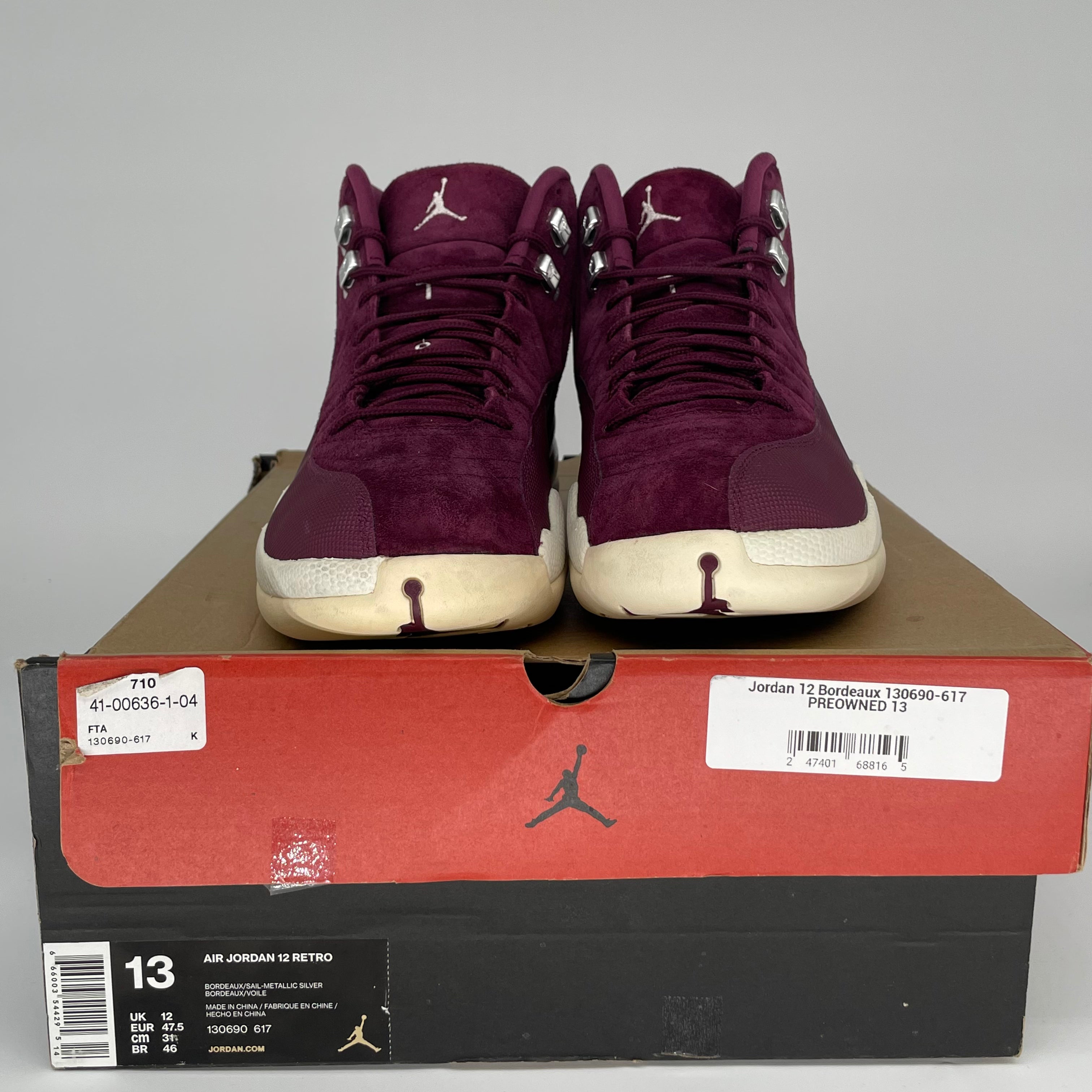 AIR JORDAN 12 BORDEAUX SIZE 13 130690-617