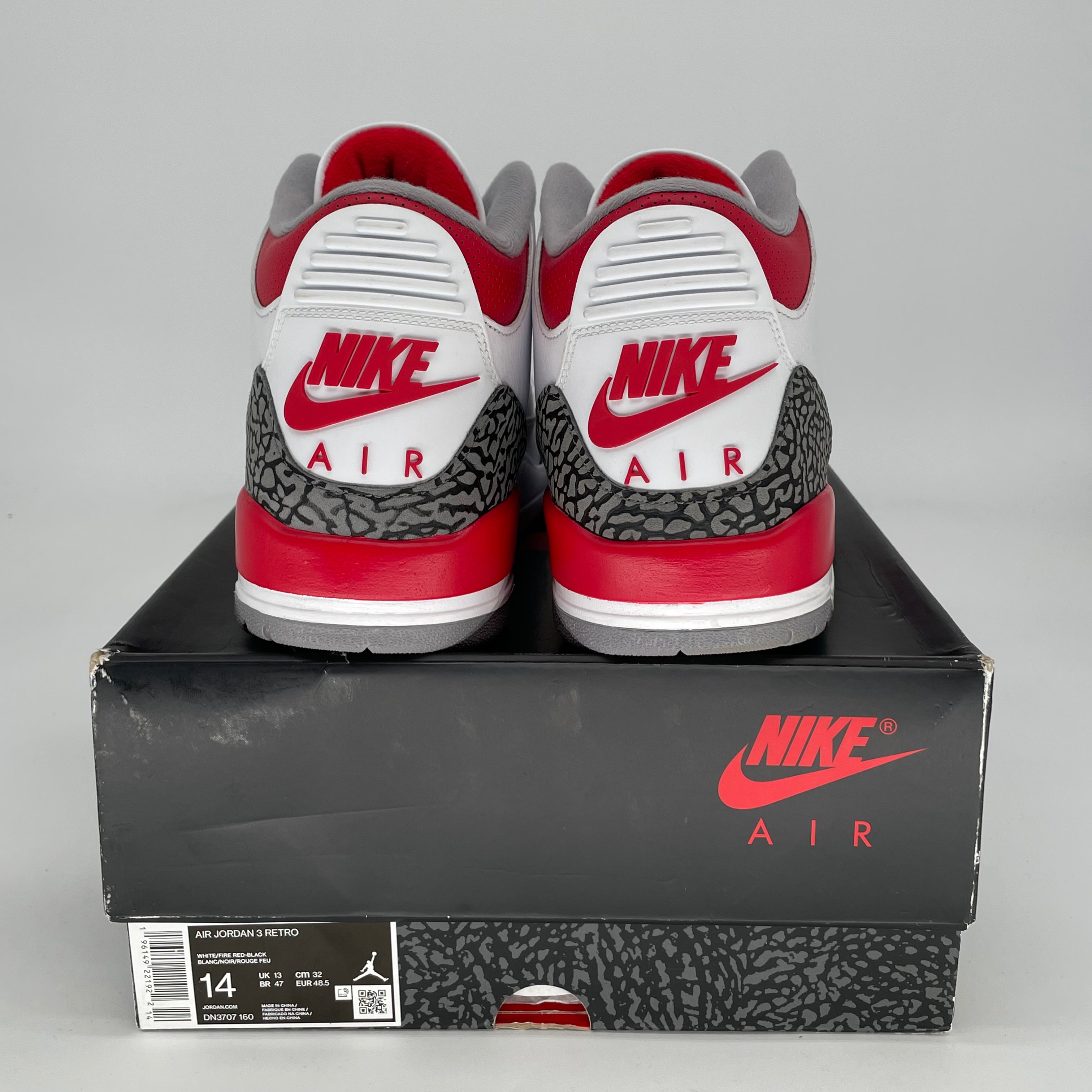 AIR JORDAN 3 FIRE RED SIZE 14 DN3707-160