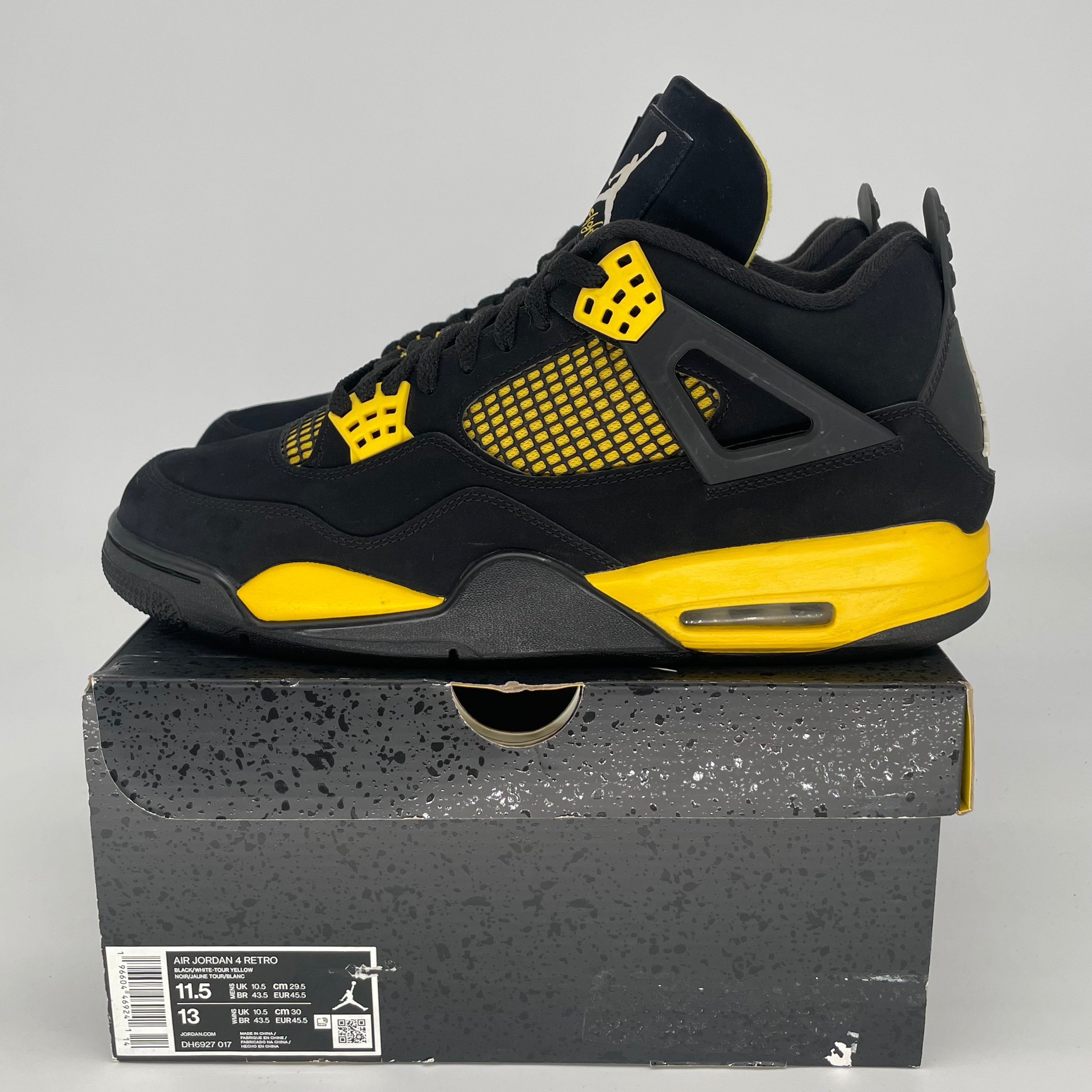 AIR JORDAN 4 THUNDER DH6927-017 SIZE 11.5/13W