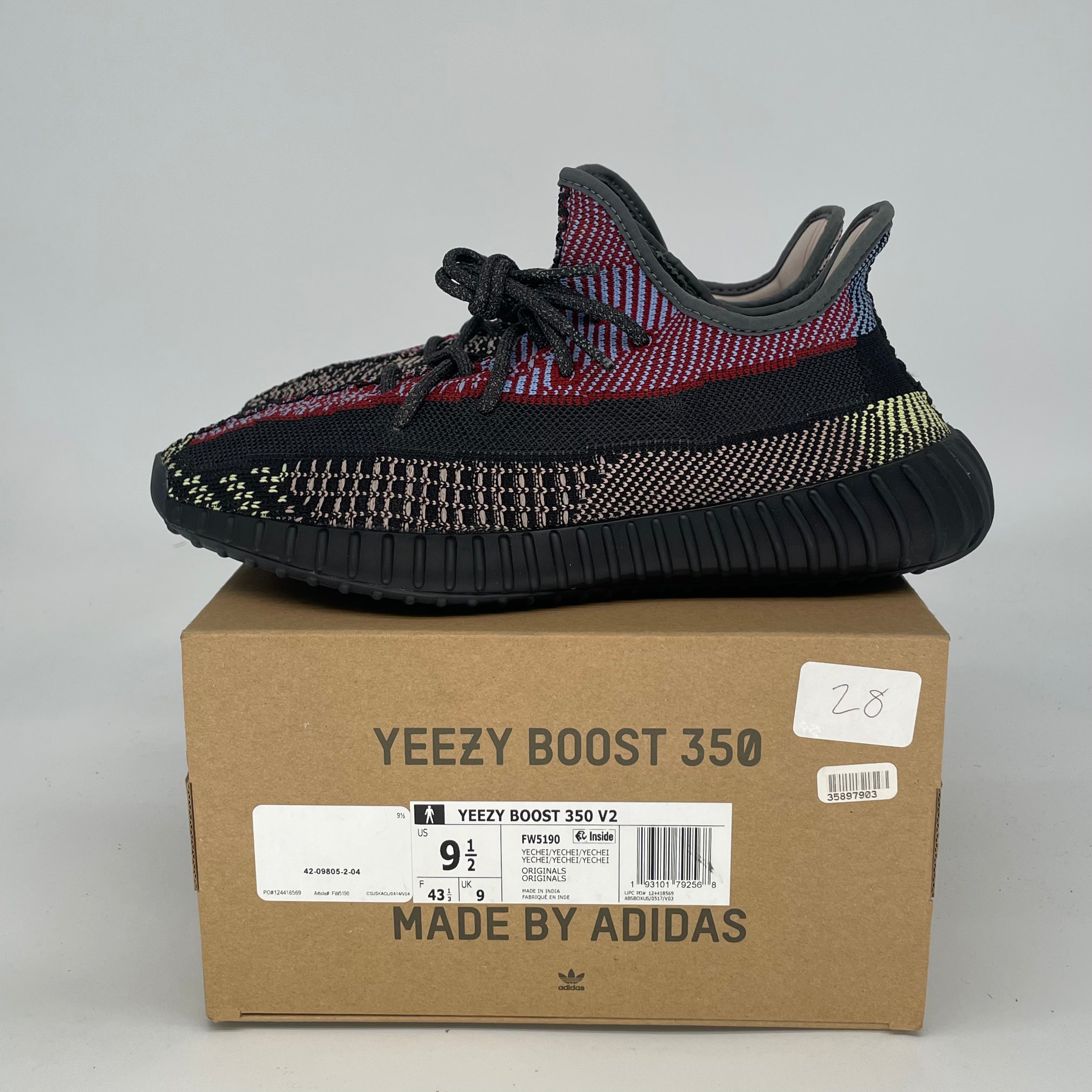 ADIDAS YEEZY 350 V2 YECHEIL FW5190 SIZE 9.5/11W