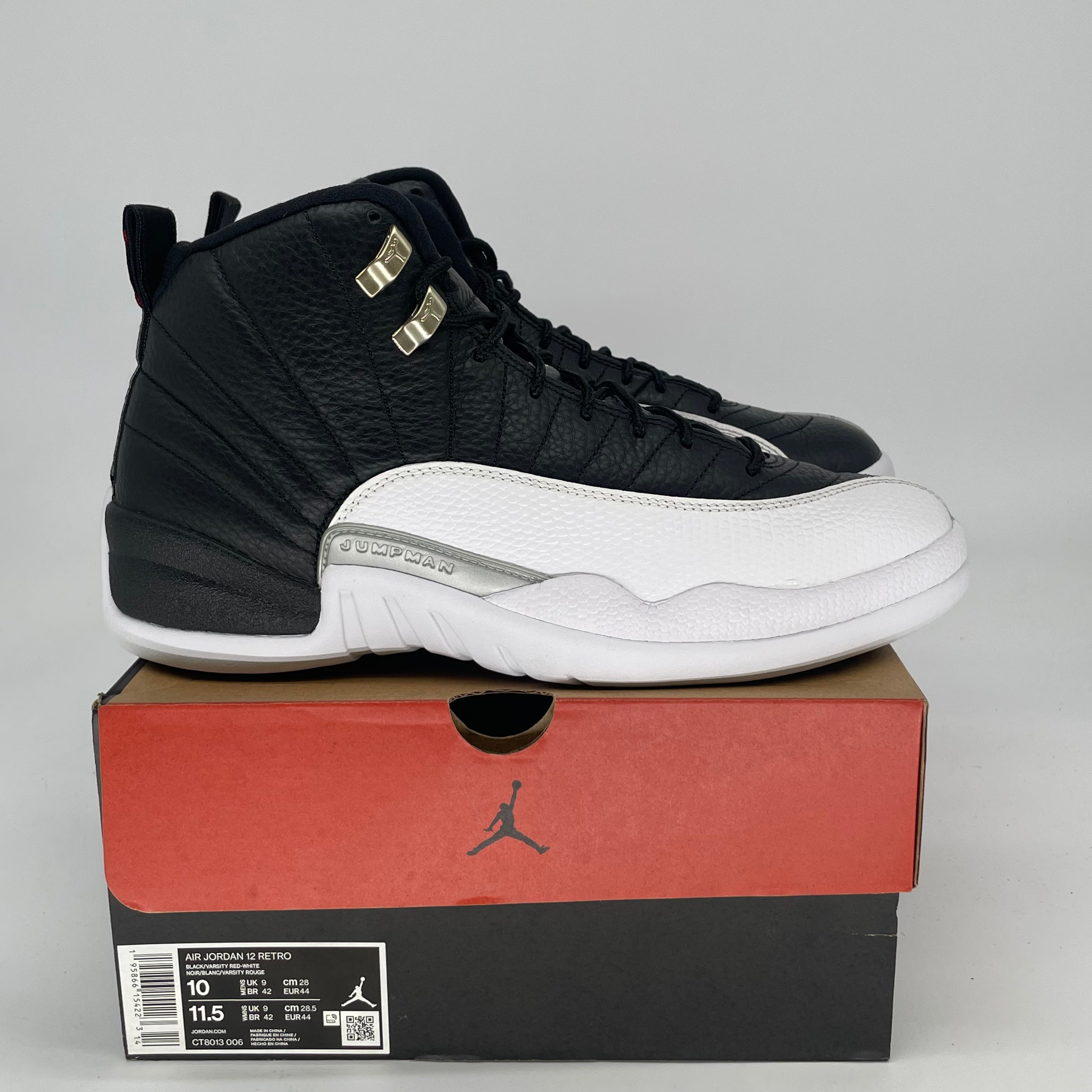 AIR JORDAN 12 PLAYOFFS CT8013-006 SIZE 10/11.5W