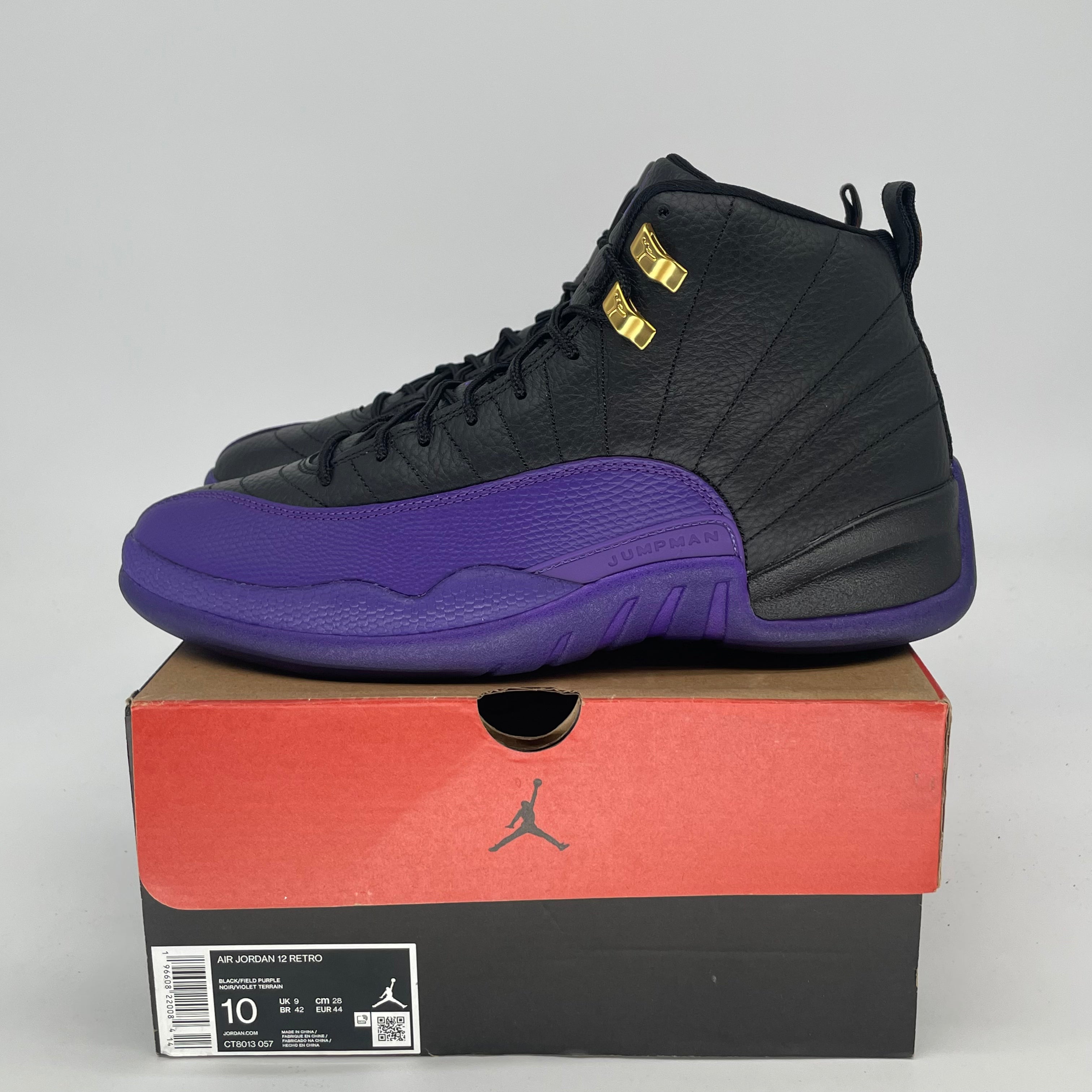 AIR JORDAN 12 FIELD PURPLE CT8013-057 SIZE 10/11.5W