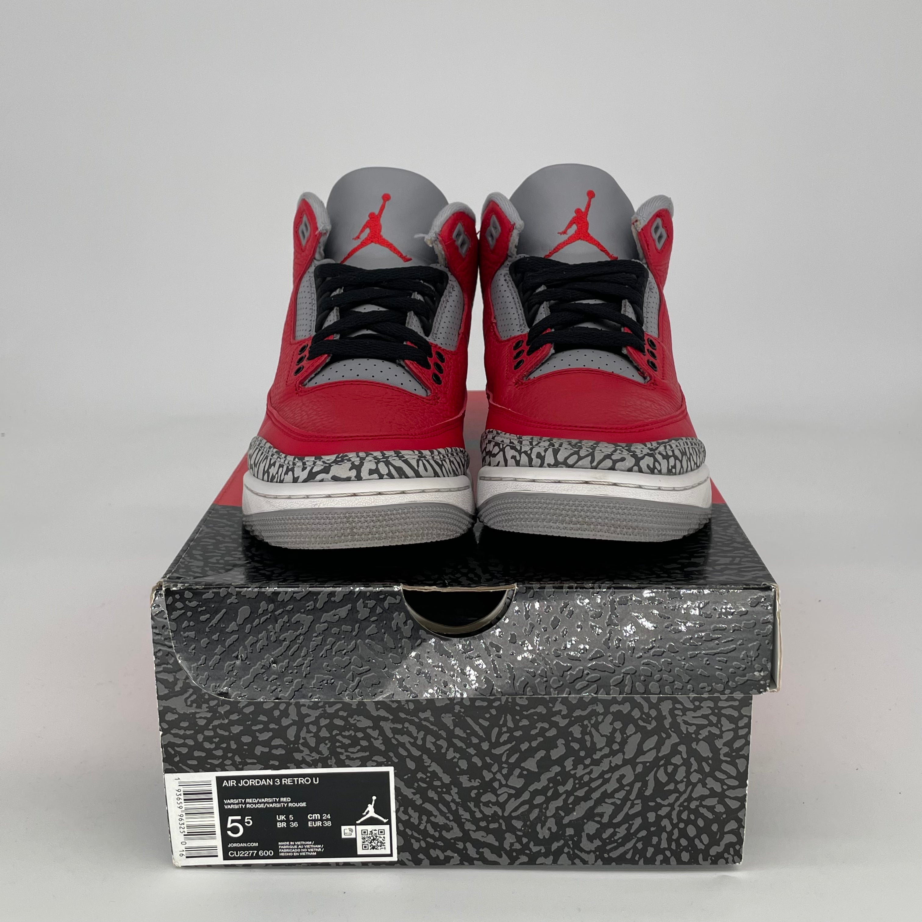 AIR JORDAN 3 UNITE CHI SIZE 5.5/7W CU2277-600