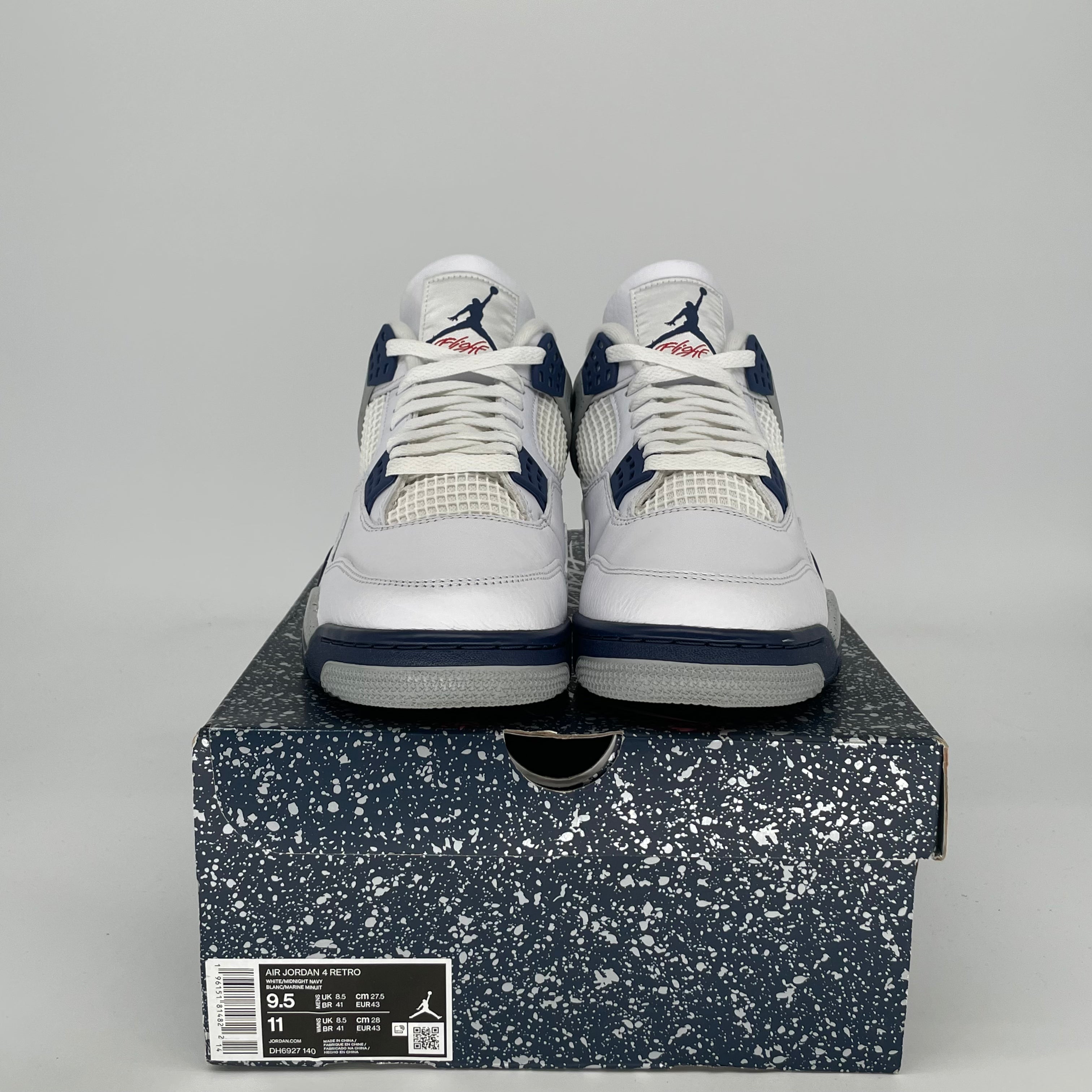 AIR JORDAN 4 MIDNIGHT NAVY DH6927-140 SIZE 9.5/11W