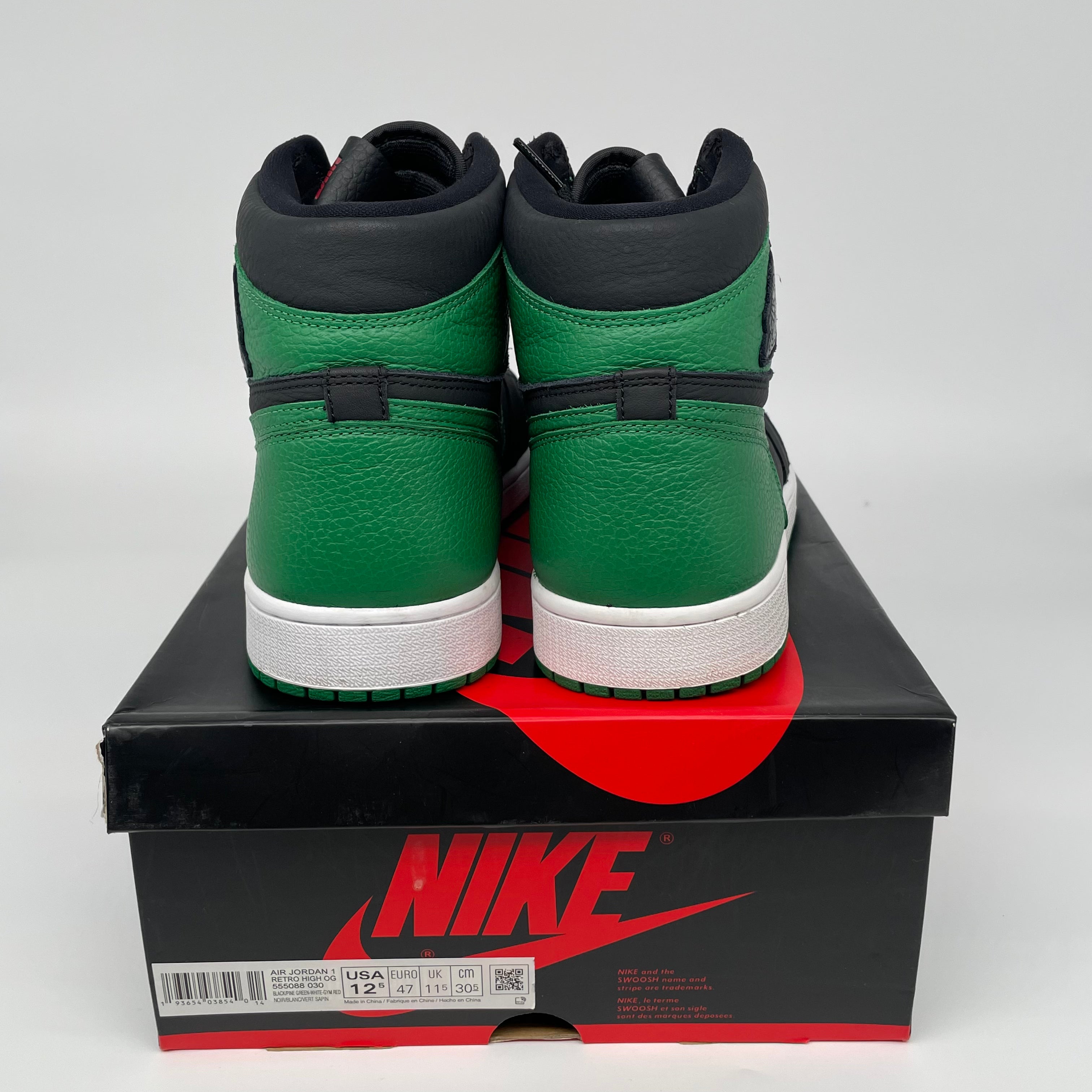 AIR JORDAN 1 PINE GREEN 2.0 SIZE 12.5 555088-030