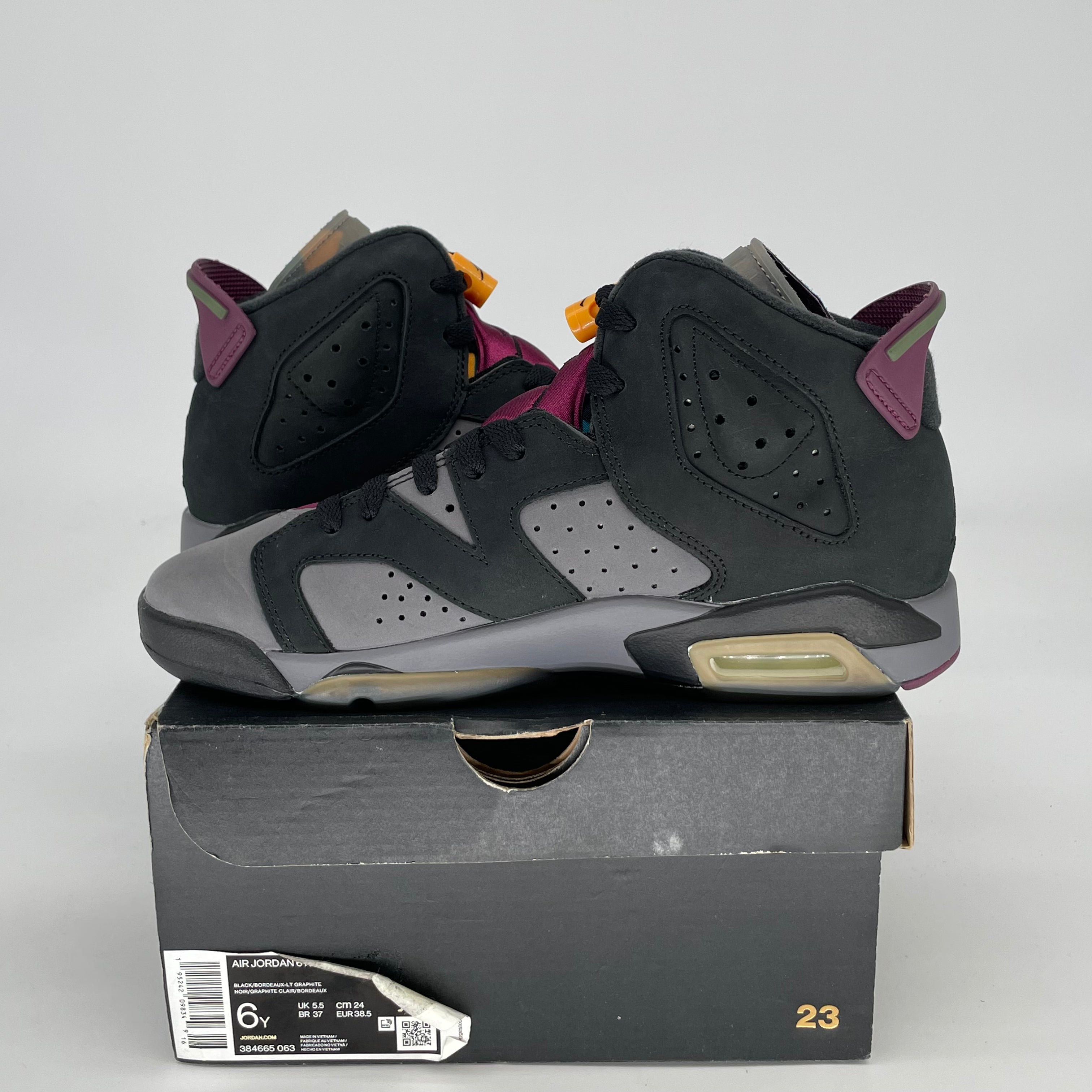 AIR JORDAN 6 BORDEAUX SIZE 6/7.5W 384665-063