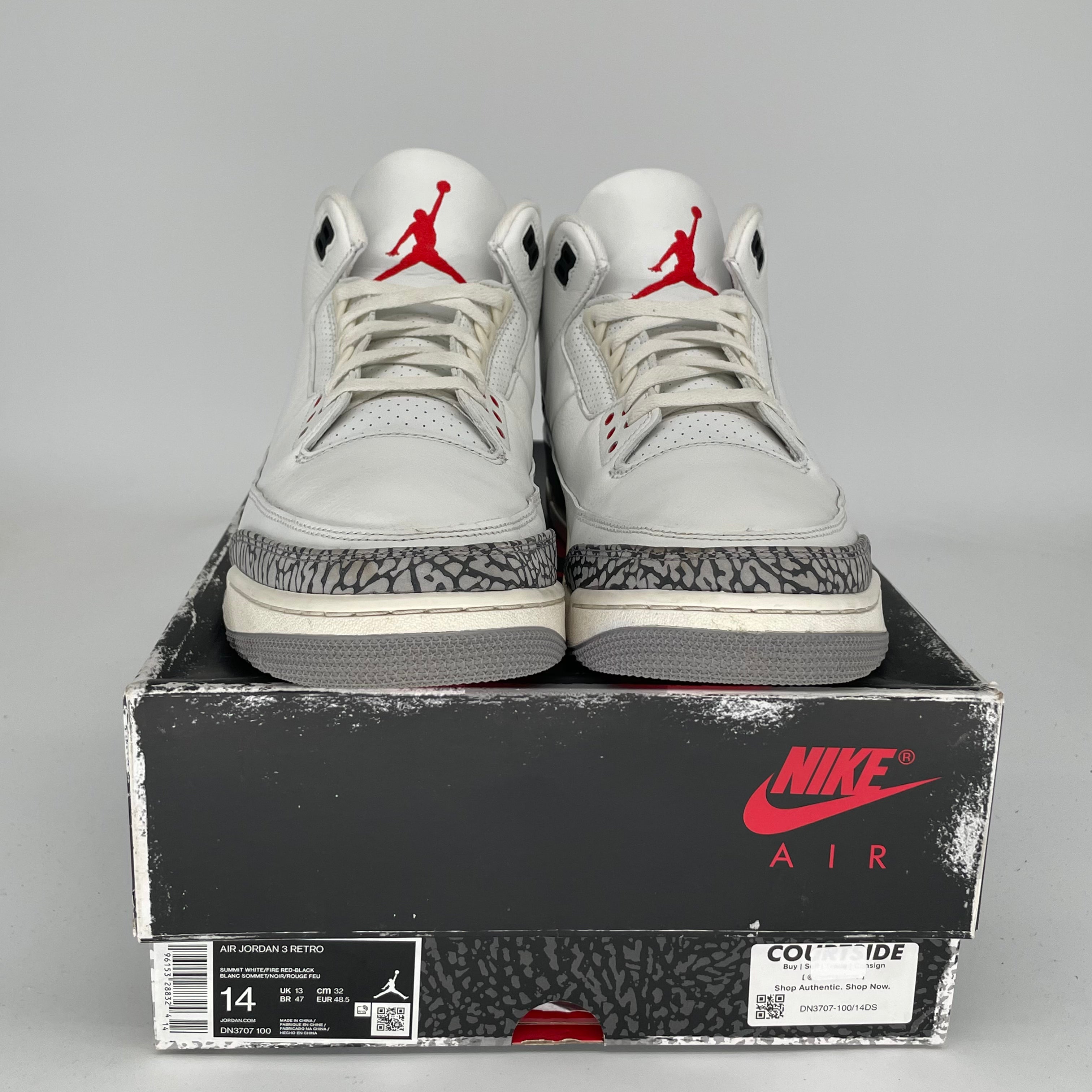 AIR JORDAN 3 WHITE CEMENT REIMAGINED SIZE 14 DN3707-100