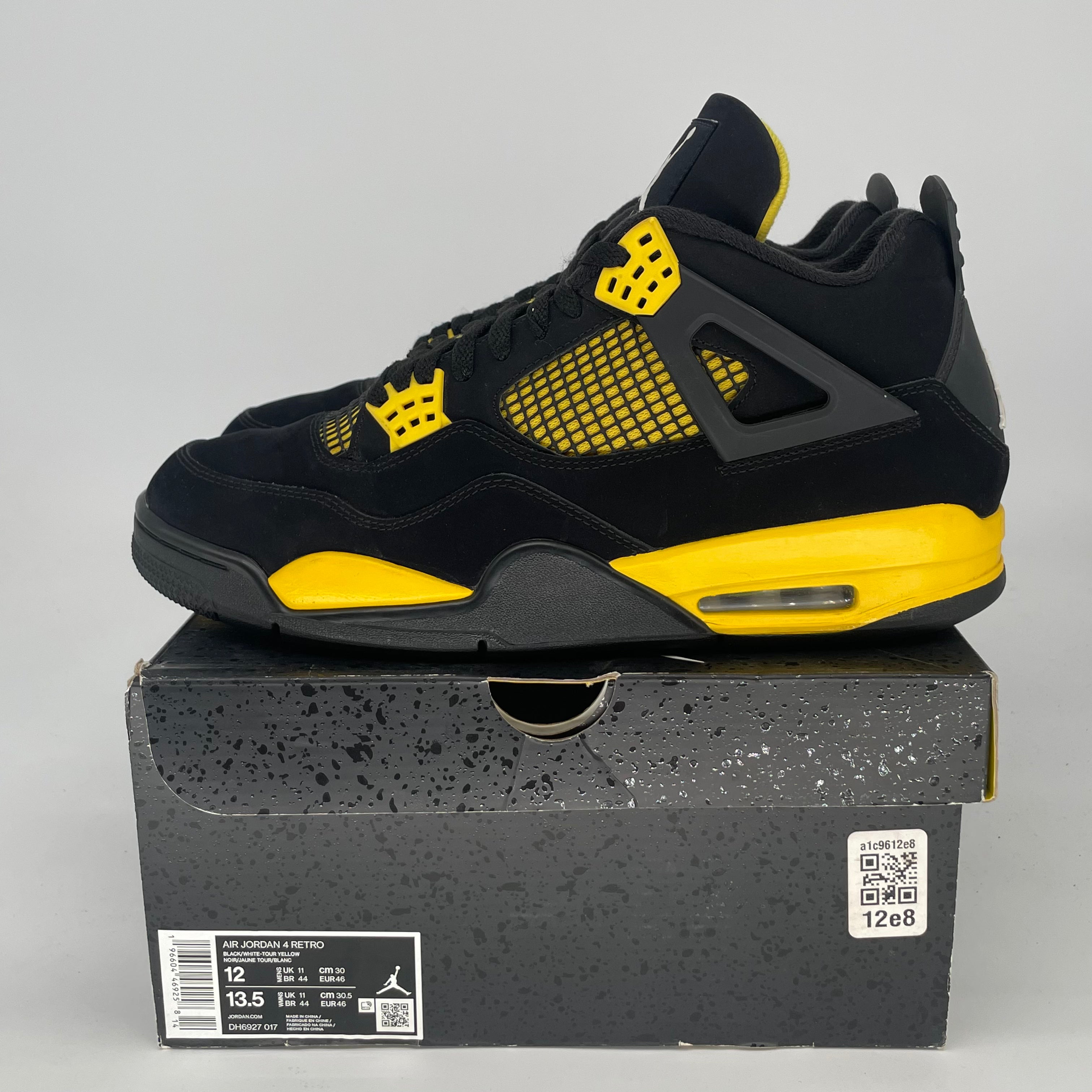 AIR JORDAN 4 THUNDER DH6927-017 SIZE 12/13.5W