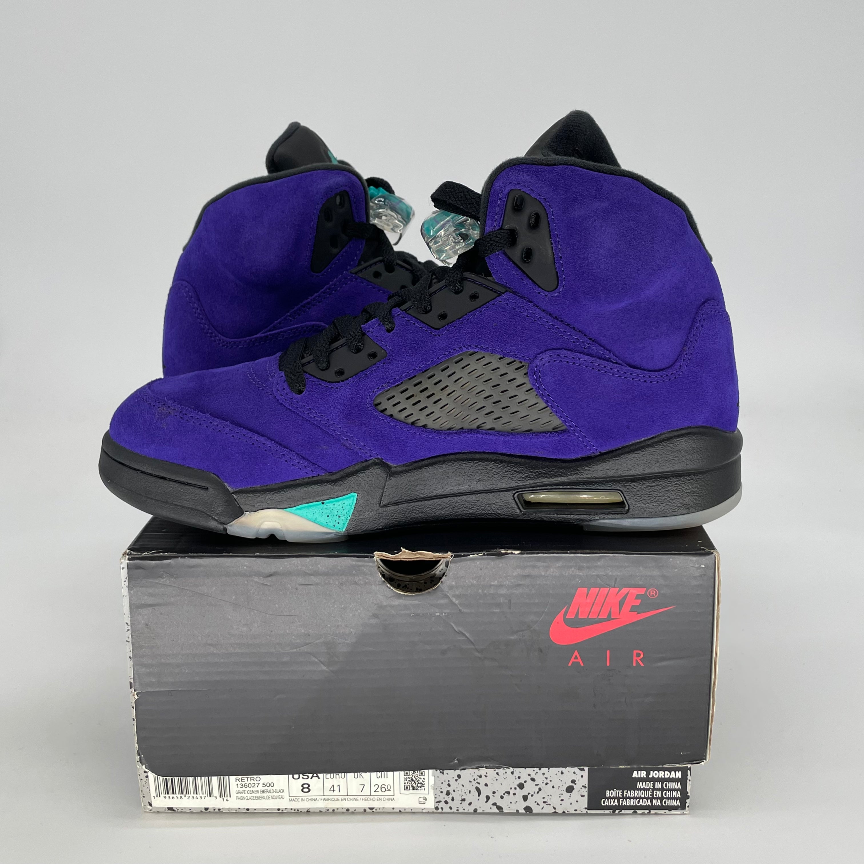 AIR JORDAN 5 ALTERNATE GRAPE SIZE 8/9.5W 136027-500