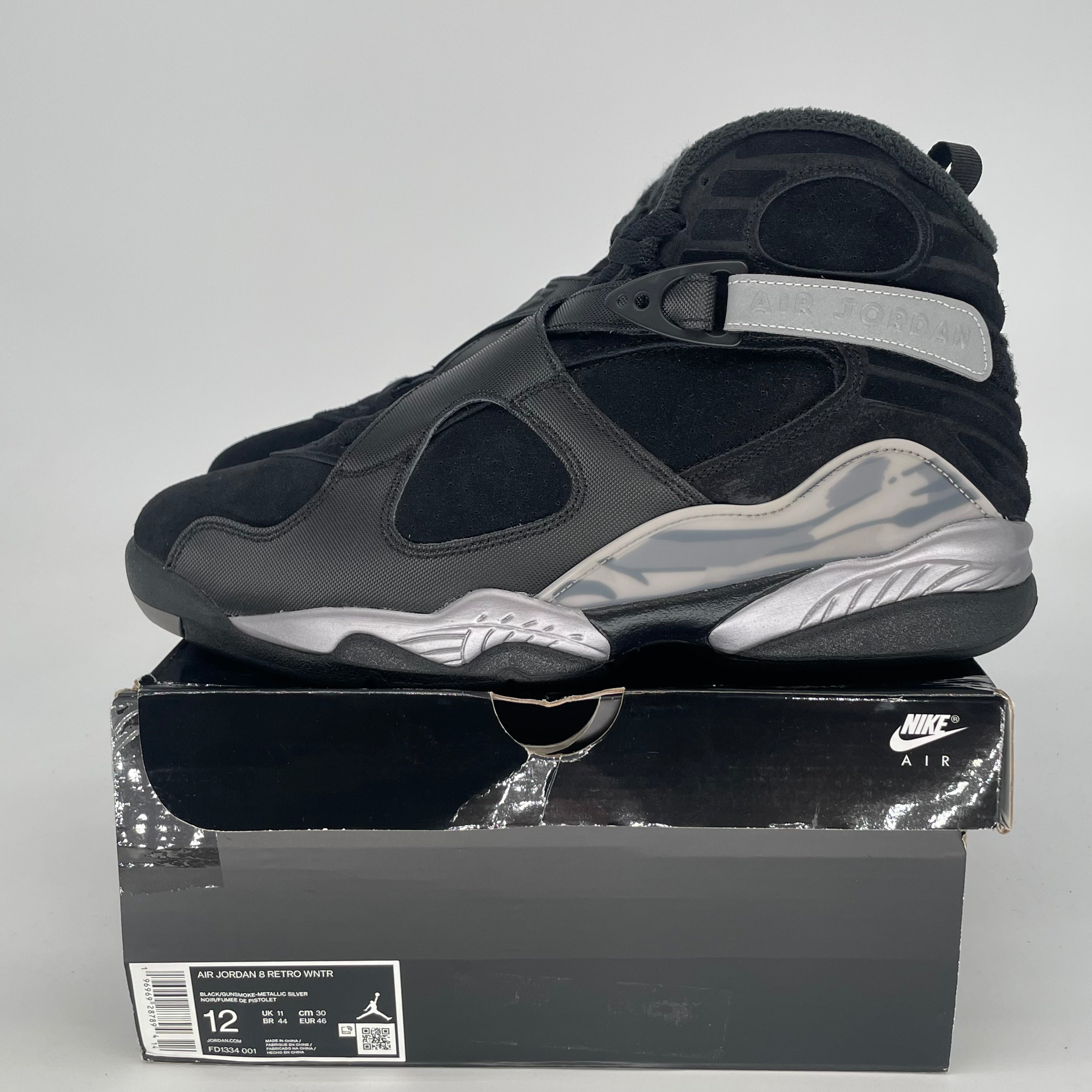 AIR JORDAN 8 WINTERIZED GUNSMOKE FD1334-001 SIZE 12/13.5W