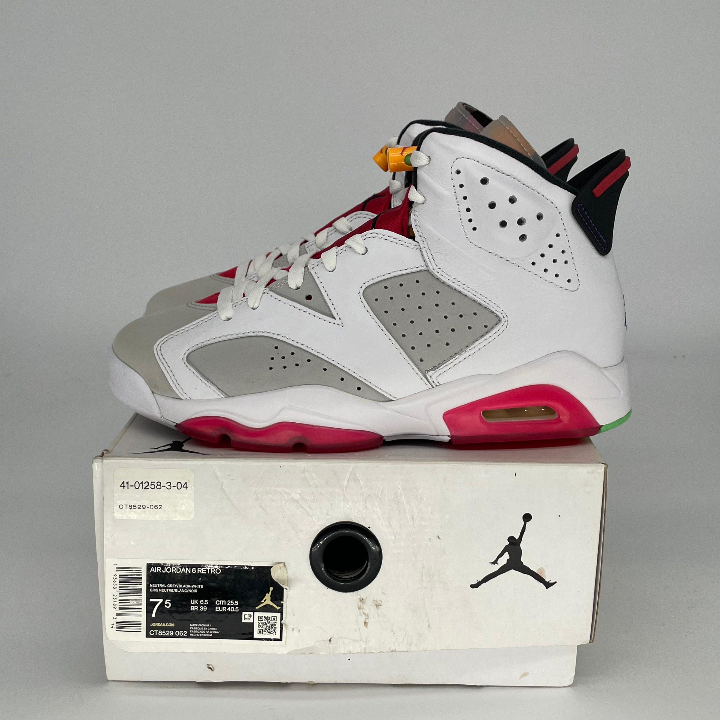 AIR JORDAN 6 HARE SIZE 7.5/9W CT9529-062