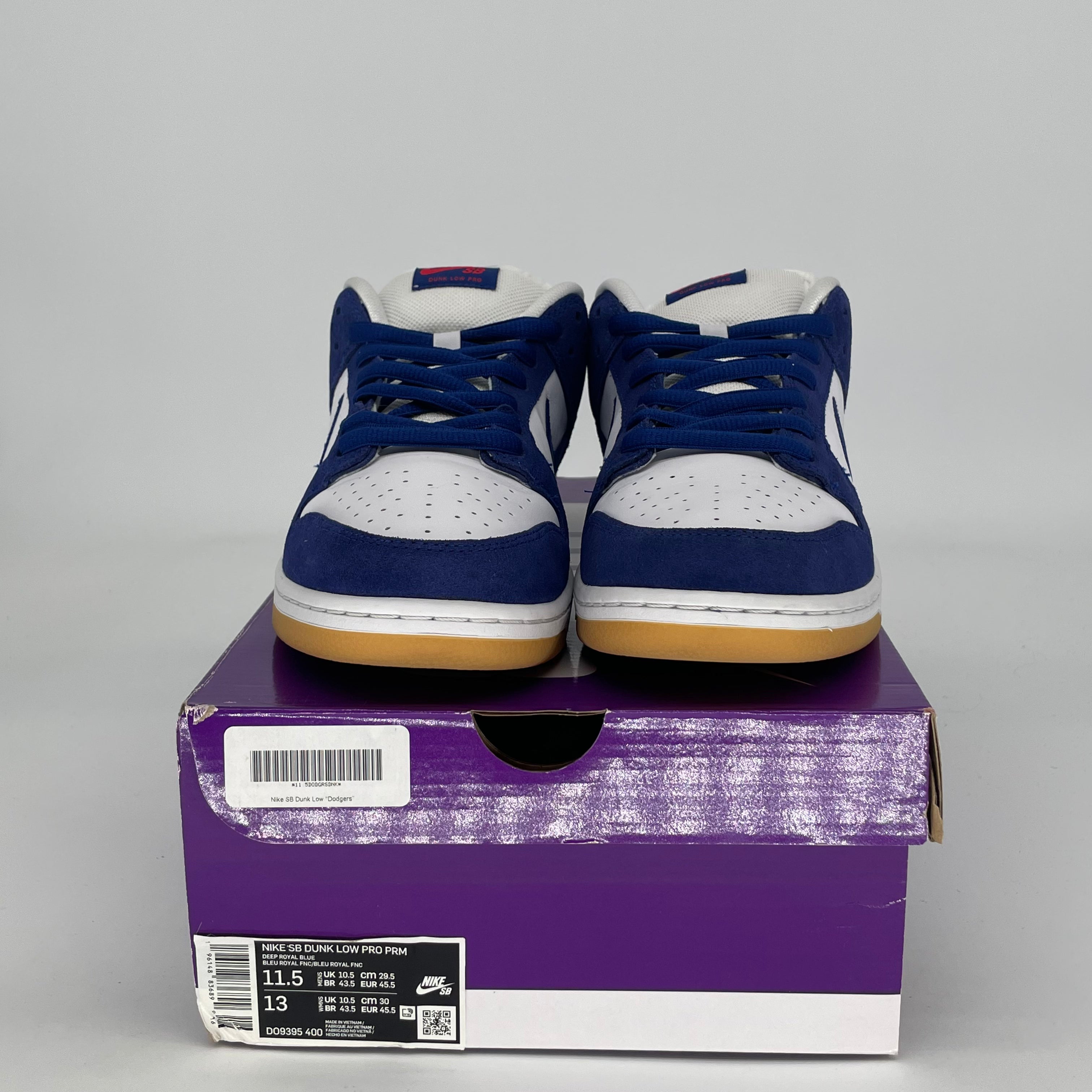NIKE SB DUNK LOW LOS ANGELES DODGERS DO9395-400 SIZE 11.5/13W