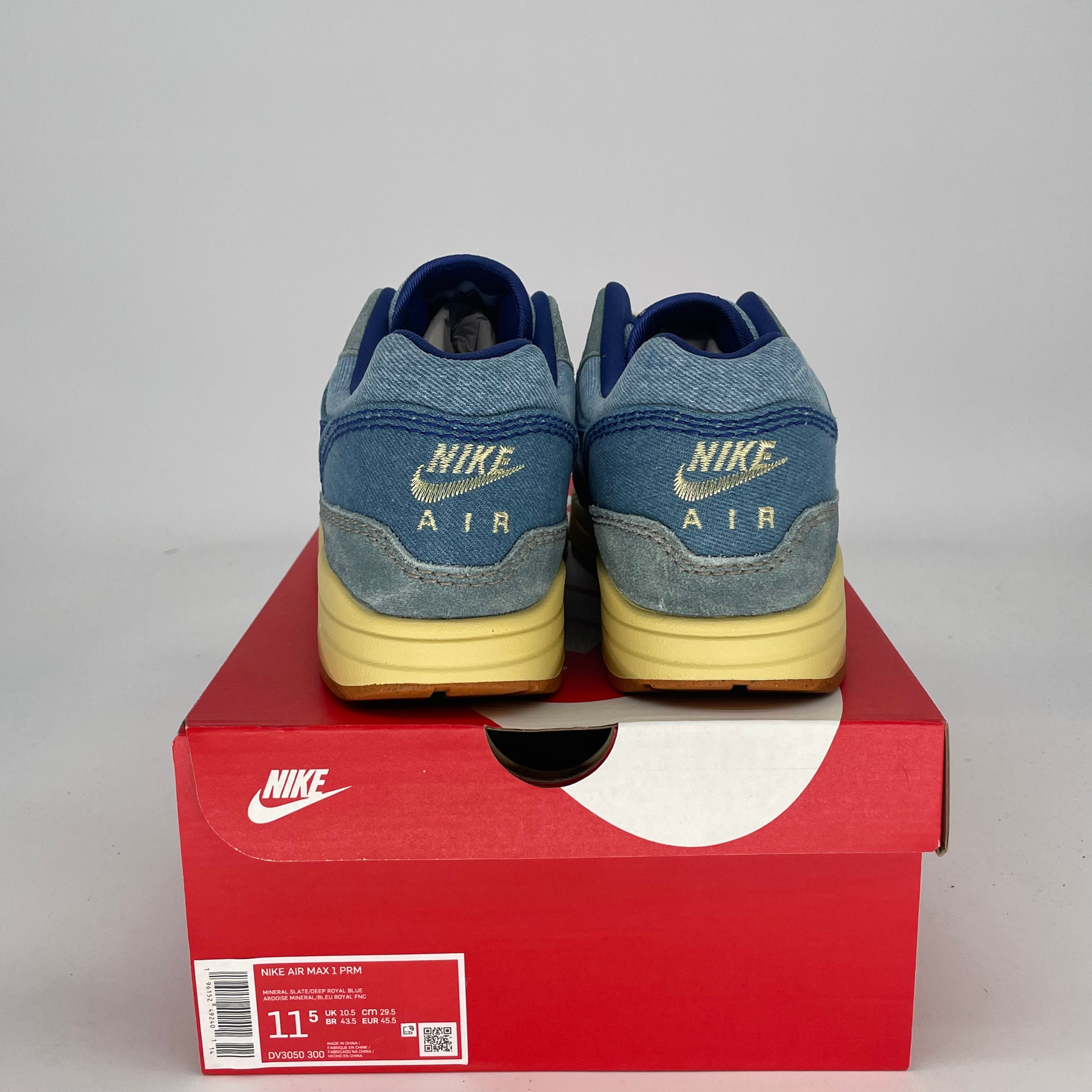 NIKE AIR MAX 1 DIRTY DENIM DV3050-300 SIZE 11.5/13W