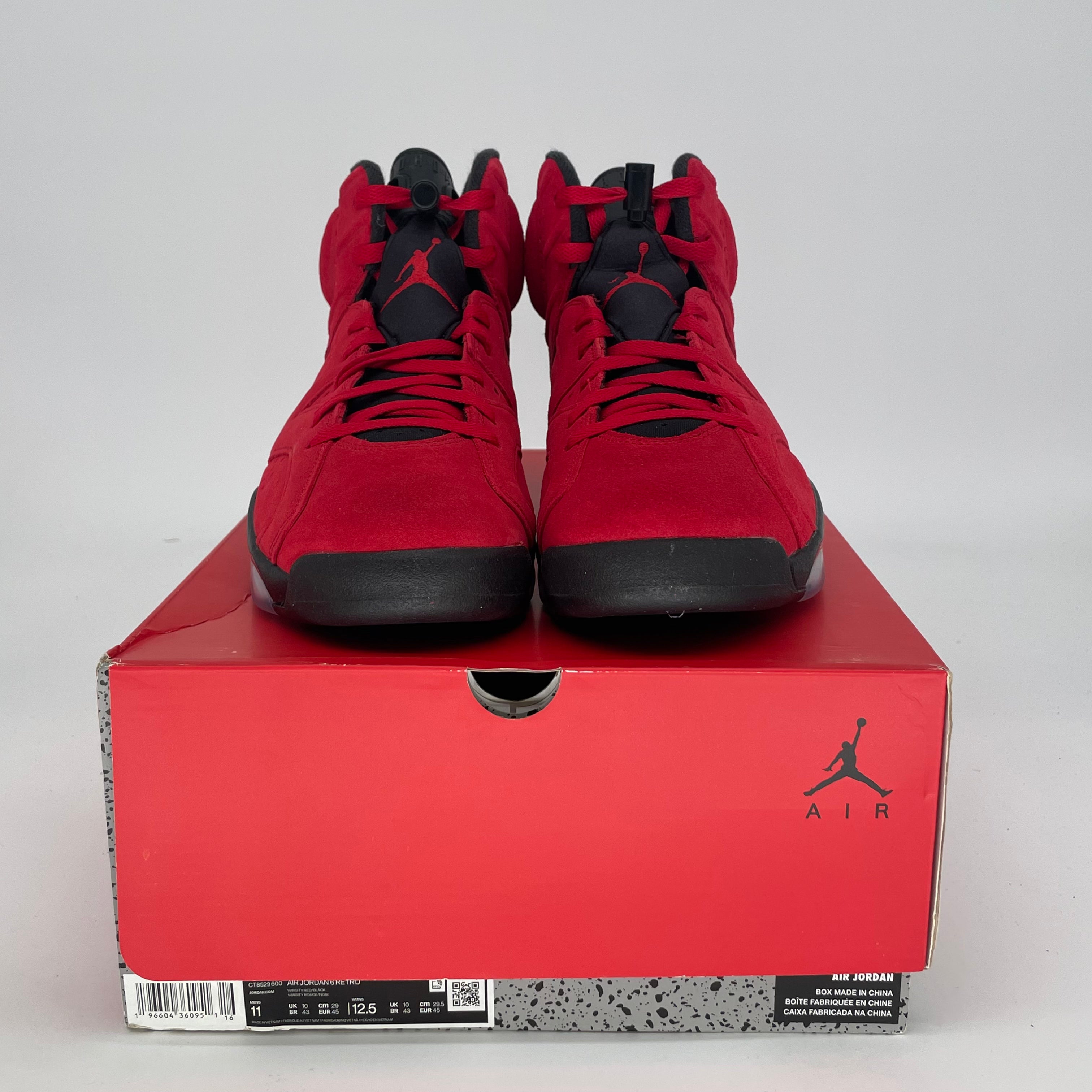 AIR JORDAN 6 TORO BRAVO CT8529-600 SIZE 11/12.5W