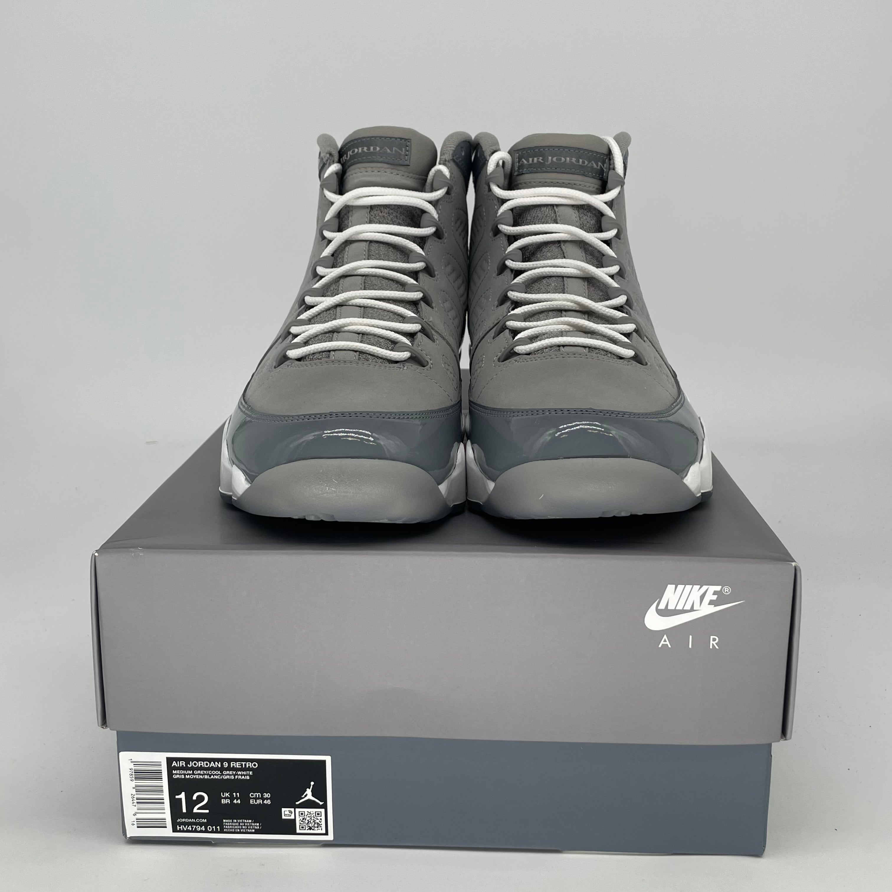AIR JORDAN 9 COOL GREY HV4794-011 SIZE 12/13.5W