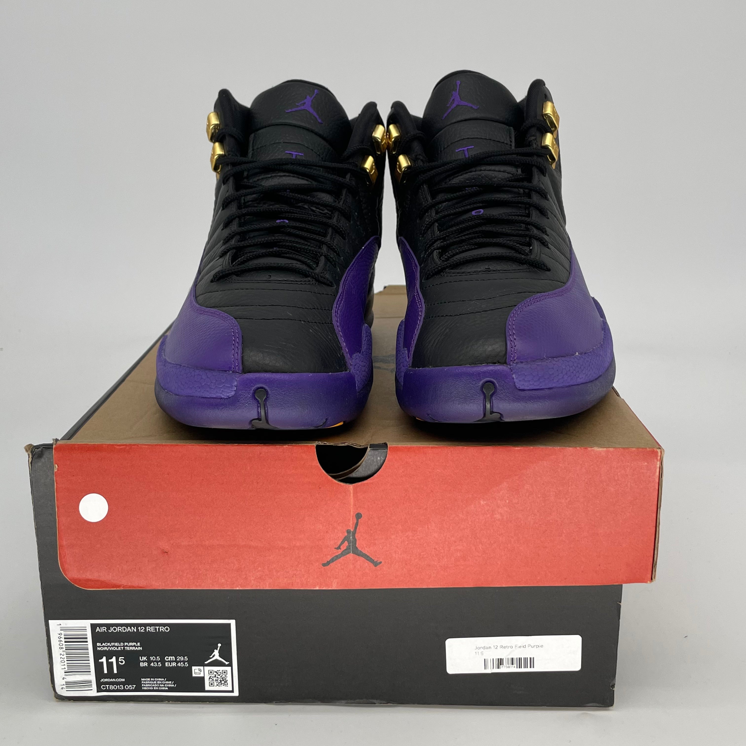 AIR JORDAN 12 FIELD PURPLE SIZE 11.5 CT8013-057