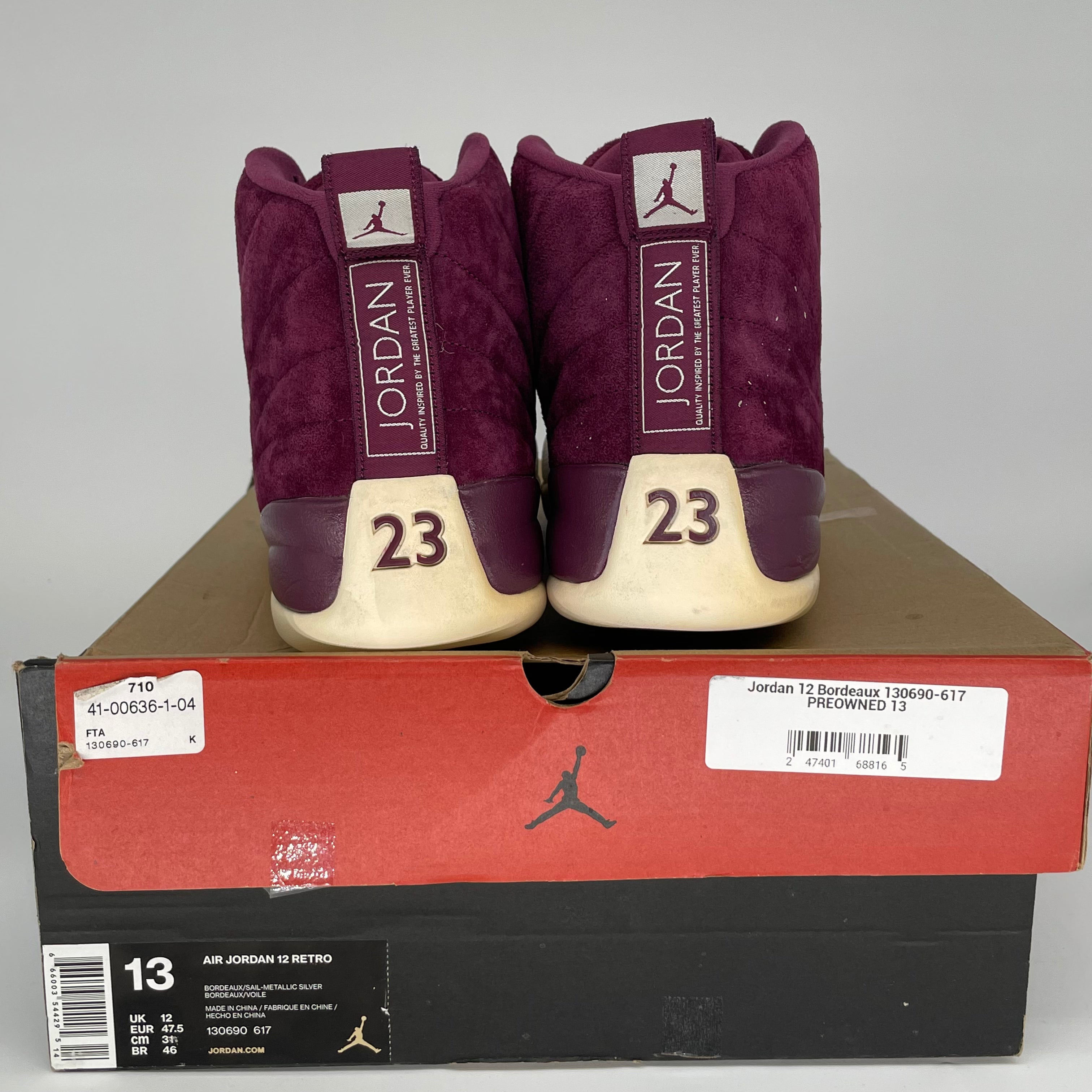 AIR JORDAN 12 BORDEAUX SIZE 13 130690-617