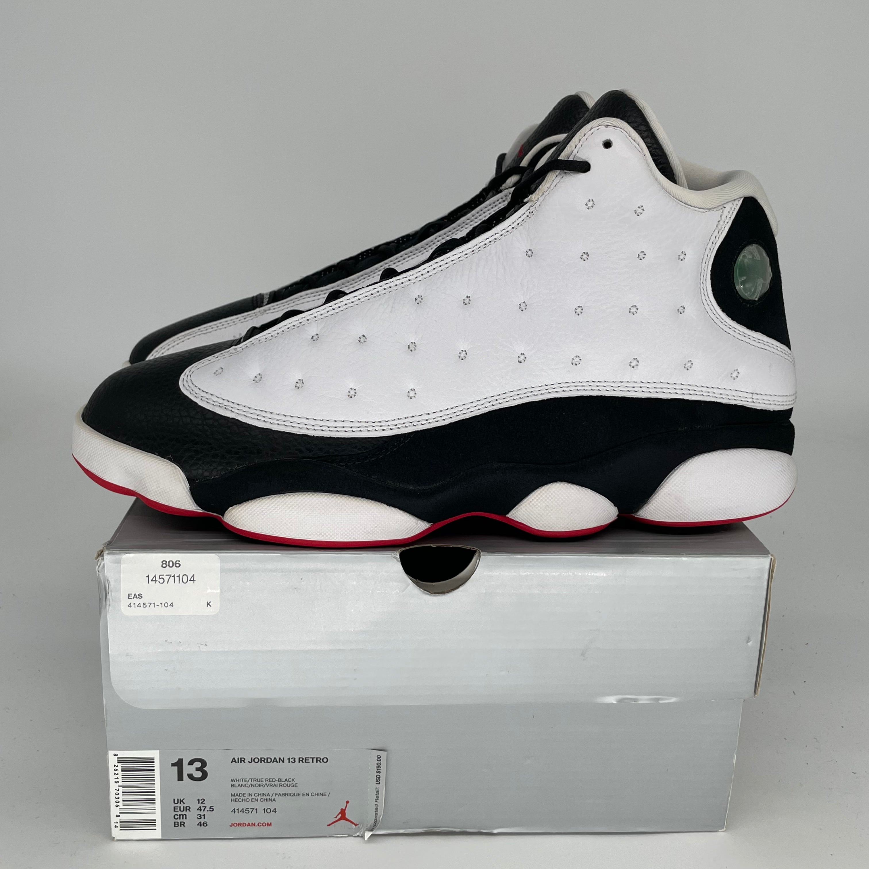 AIR JORDAN 13 HE GOT GAME SIZE 13 414571-104