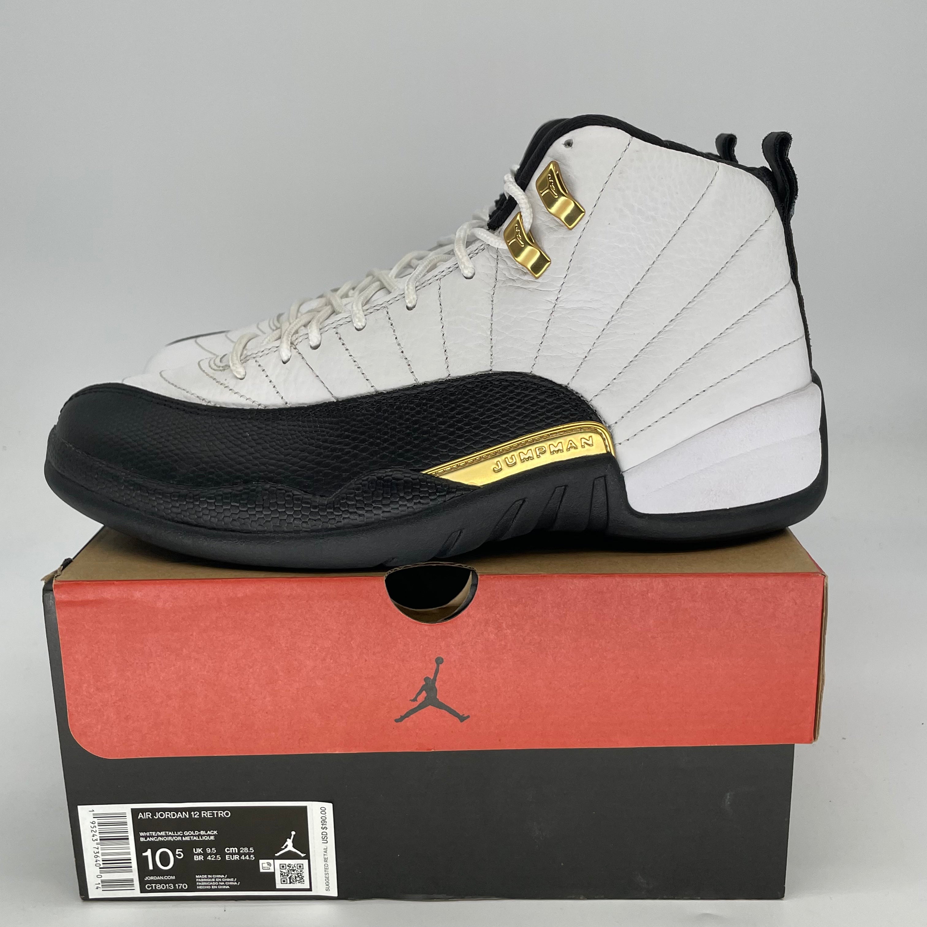 AIR JORDAN 12 ROYALTY TAXI SIZE 10.5/12W CT8013-170