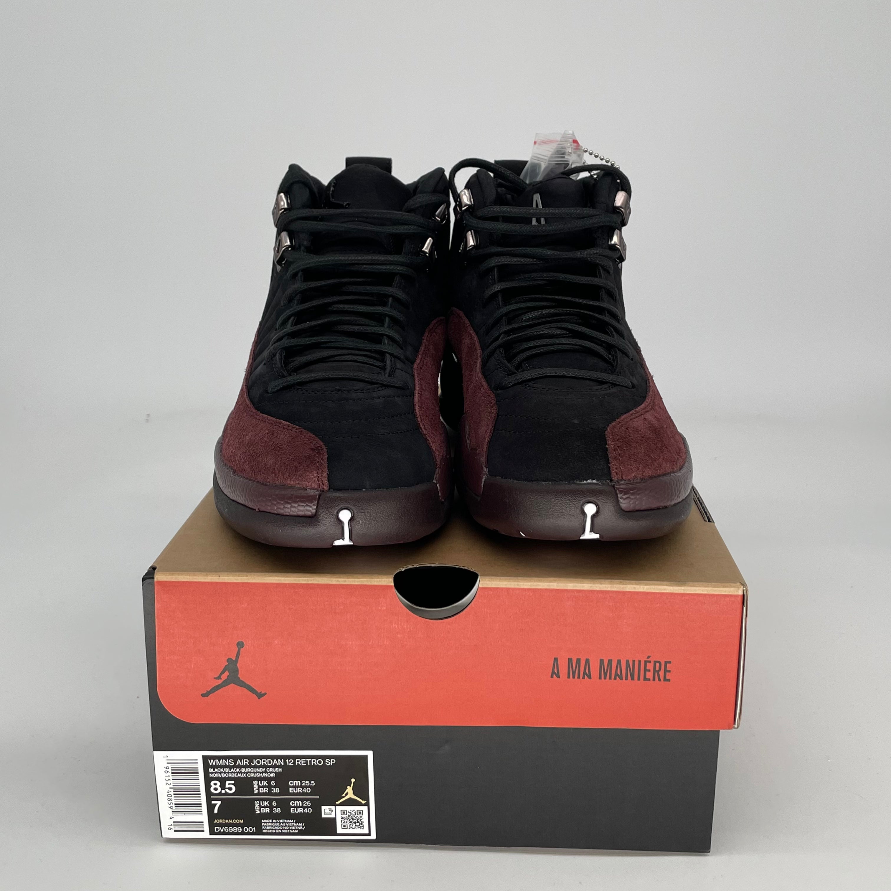 AIR JORDAN 12 A MA MANIERE BLACK W SIZE 7/8.5W DV6989-001