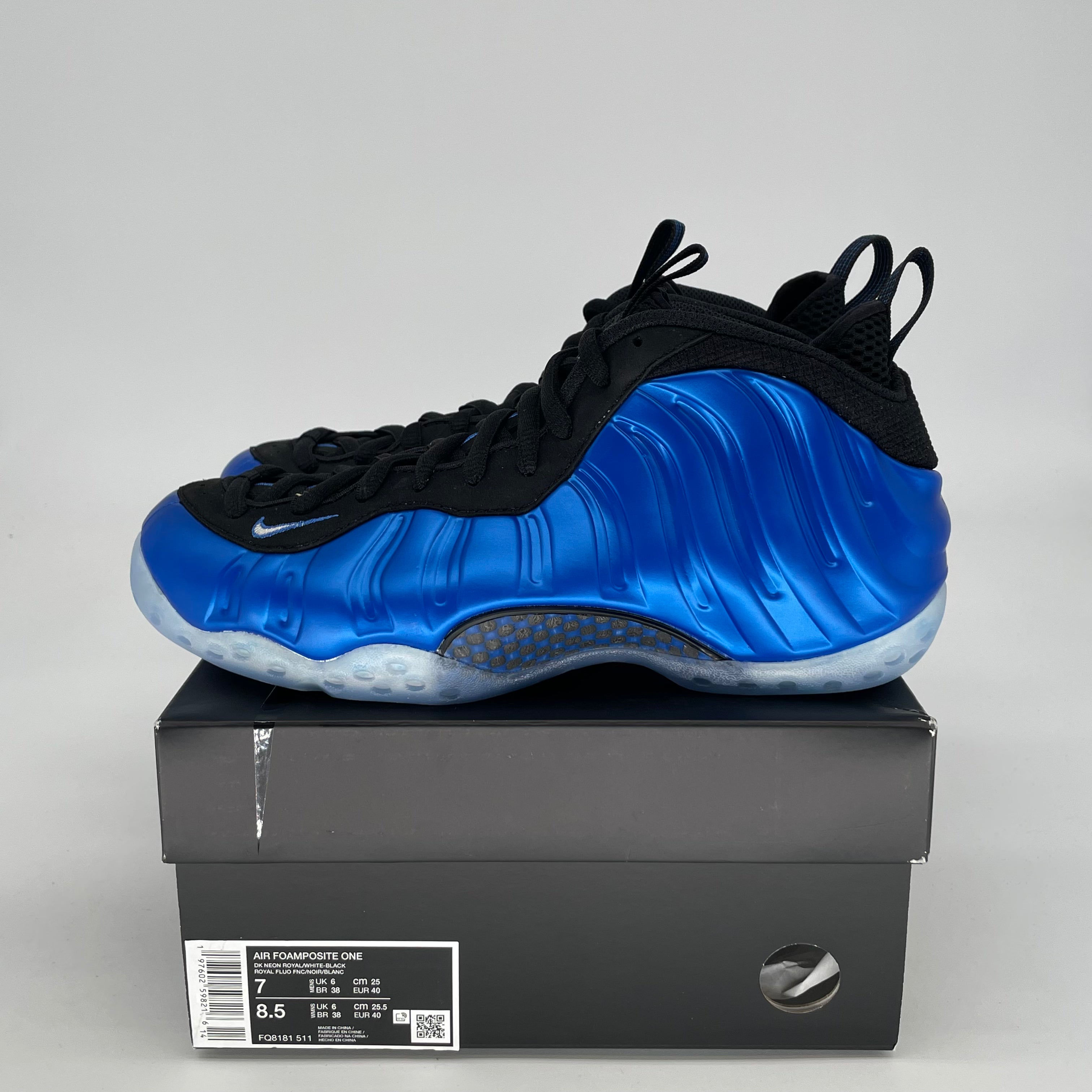 NIKE AIR FOAMPOSITE ONE INTERNATIONAL BLUE SIZE 7/8.5W FQ8181-511